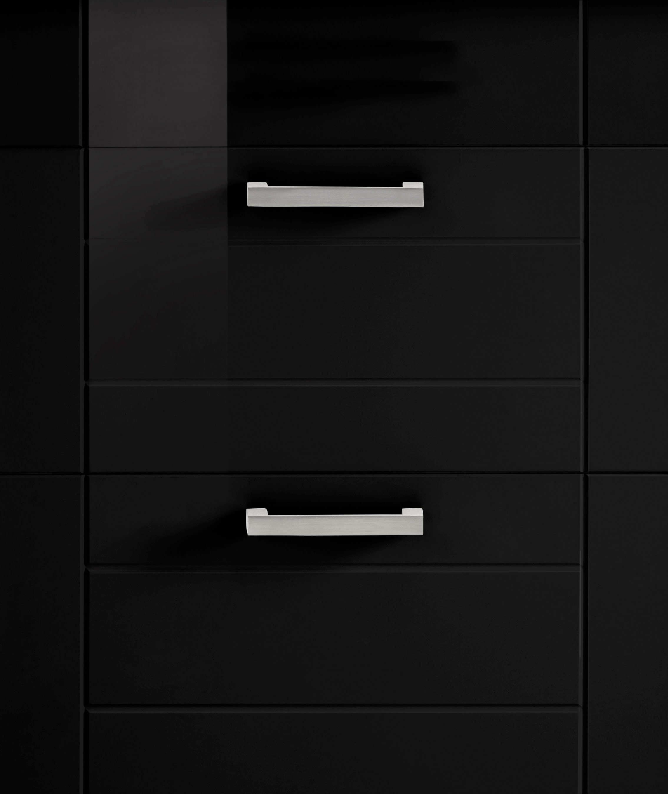 KOCHSTATION Kochfeldumbauschrank »KS-Tinnum« 60 cm breit, 2 Auszüge, Metallgriffe, MDF Fronten