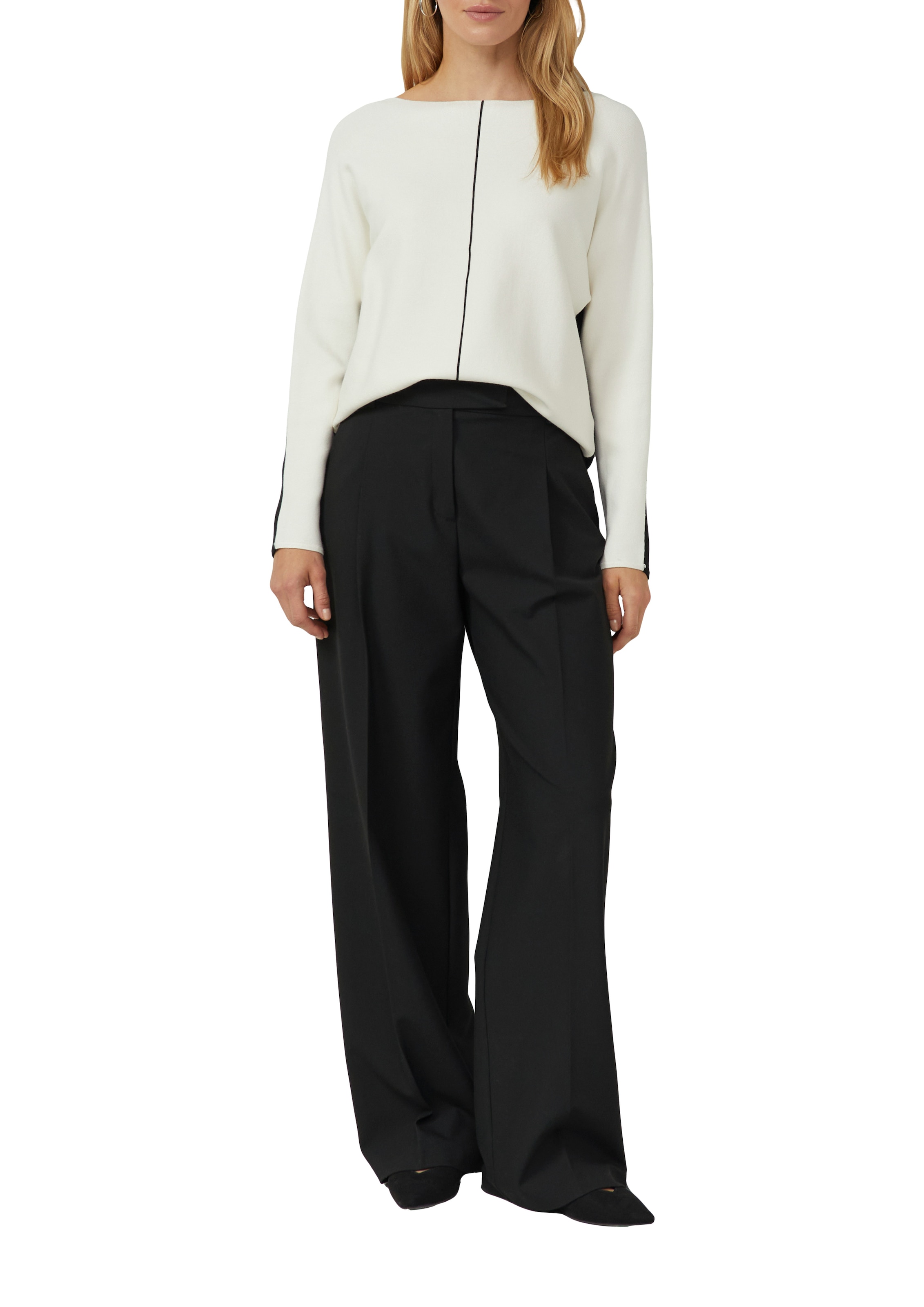 s.Oliver BLACK LABEL Pull en tricot avec colour-blocking