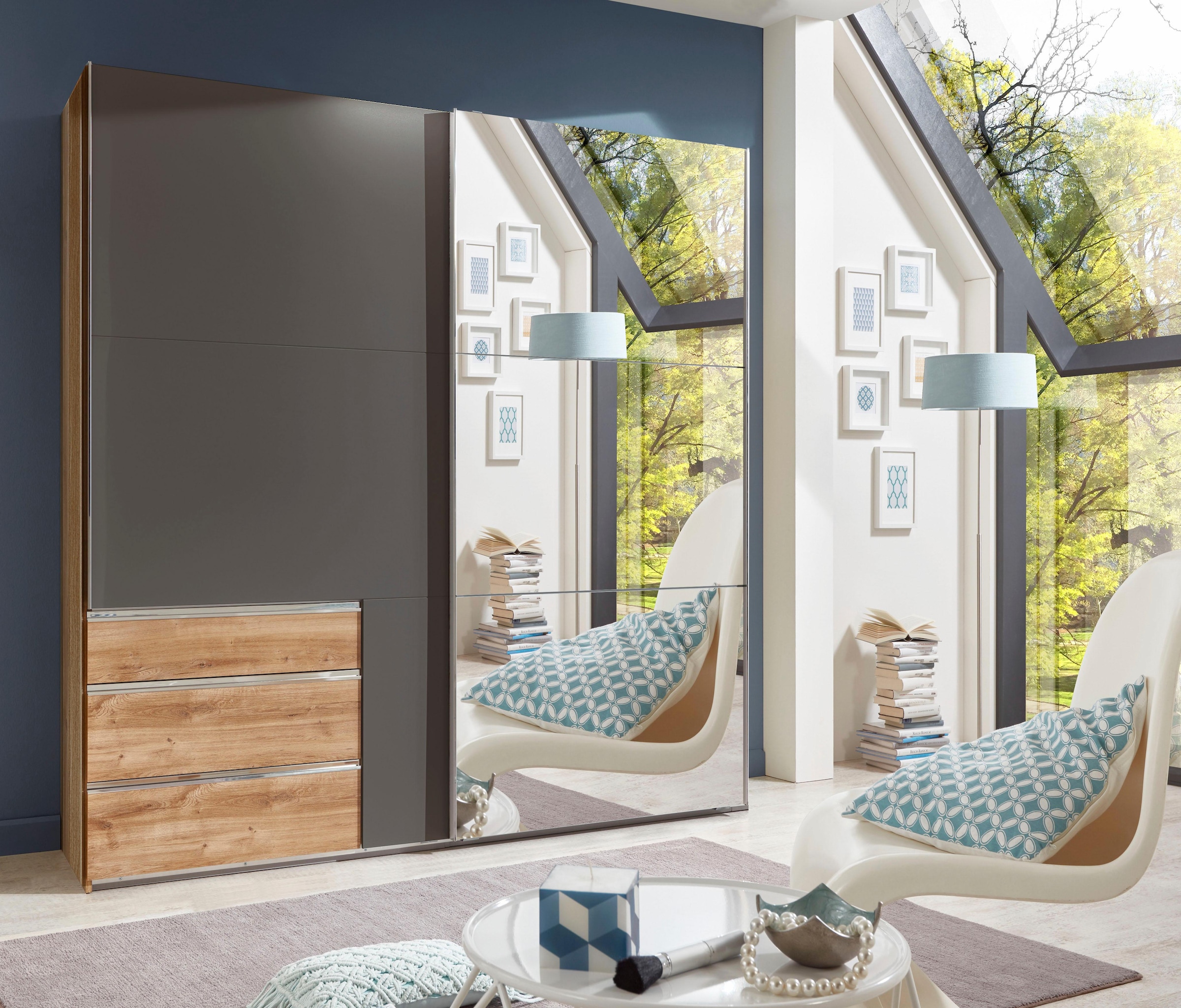 Wimex Schwebetürenschrank »Level by fresh to go« jeweils mit einer Spiegeltür