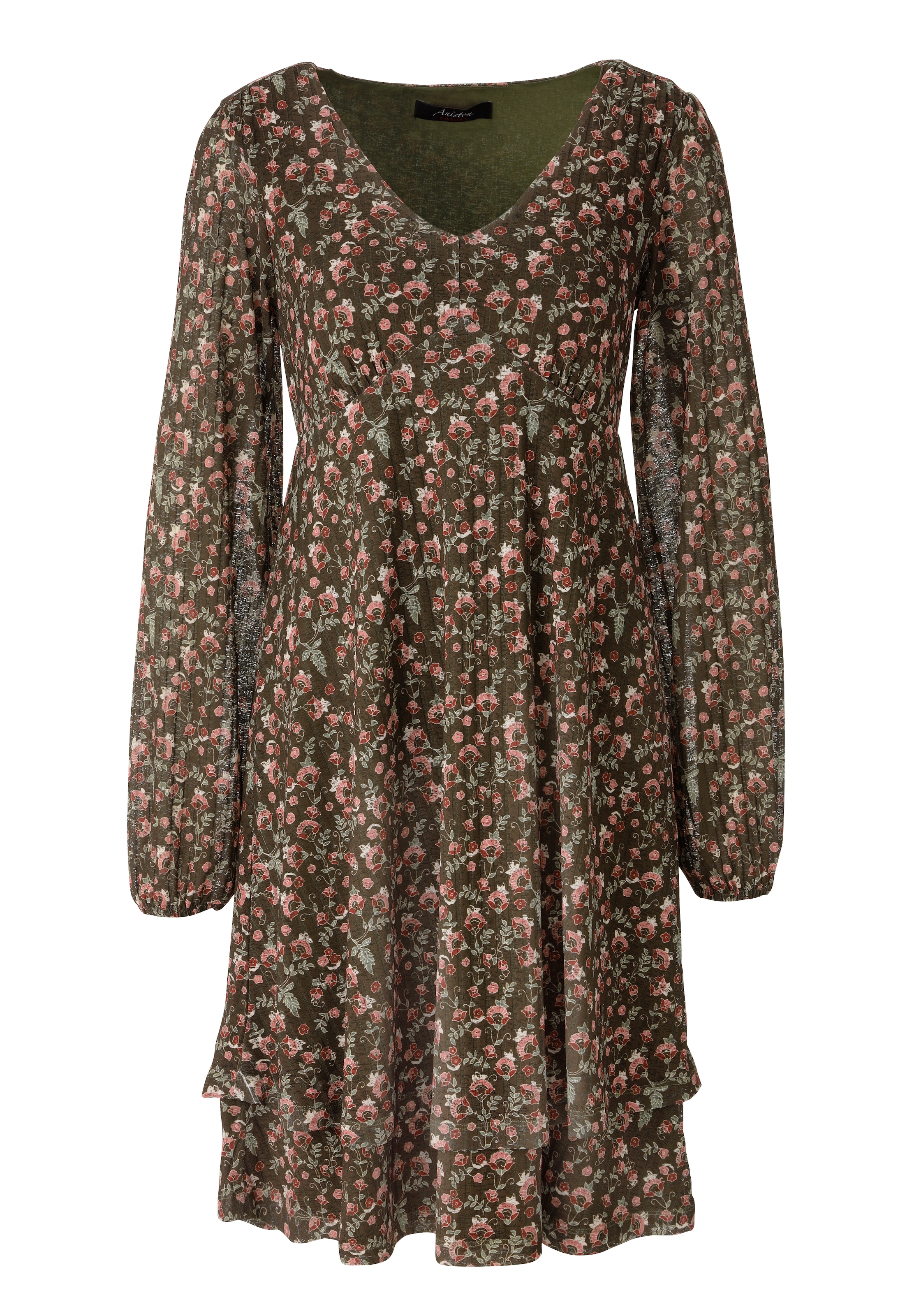 Aniston CASUAL Minikleid mit romantischen Blümchen bedruckt - NEUE KOLLEKTION