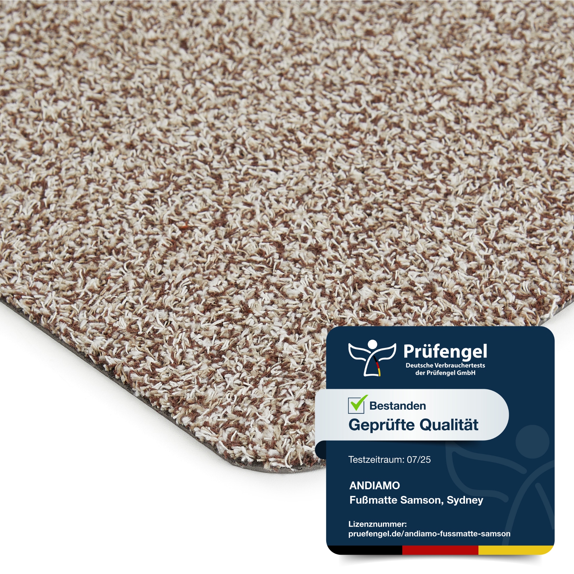 my home Fussmatte »Sydney, Made in Netherlands« rechteckig 6 mm Höhe Schmutzfangmatte, melierte Optik, rutschhemmend, für In- und Outdoor