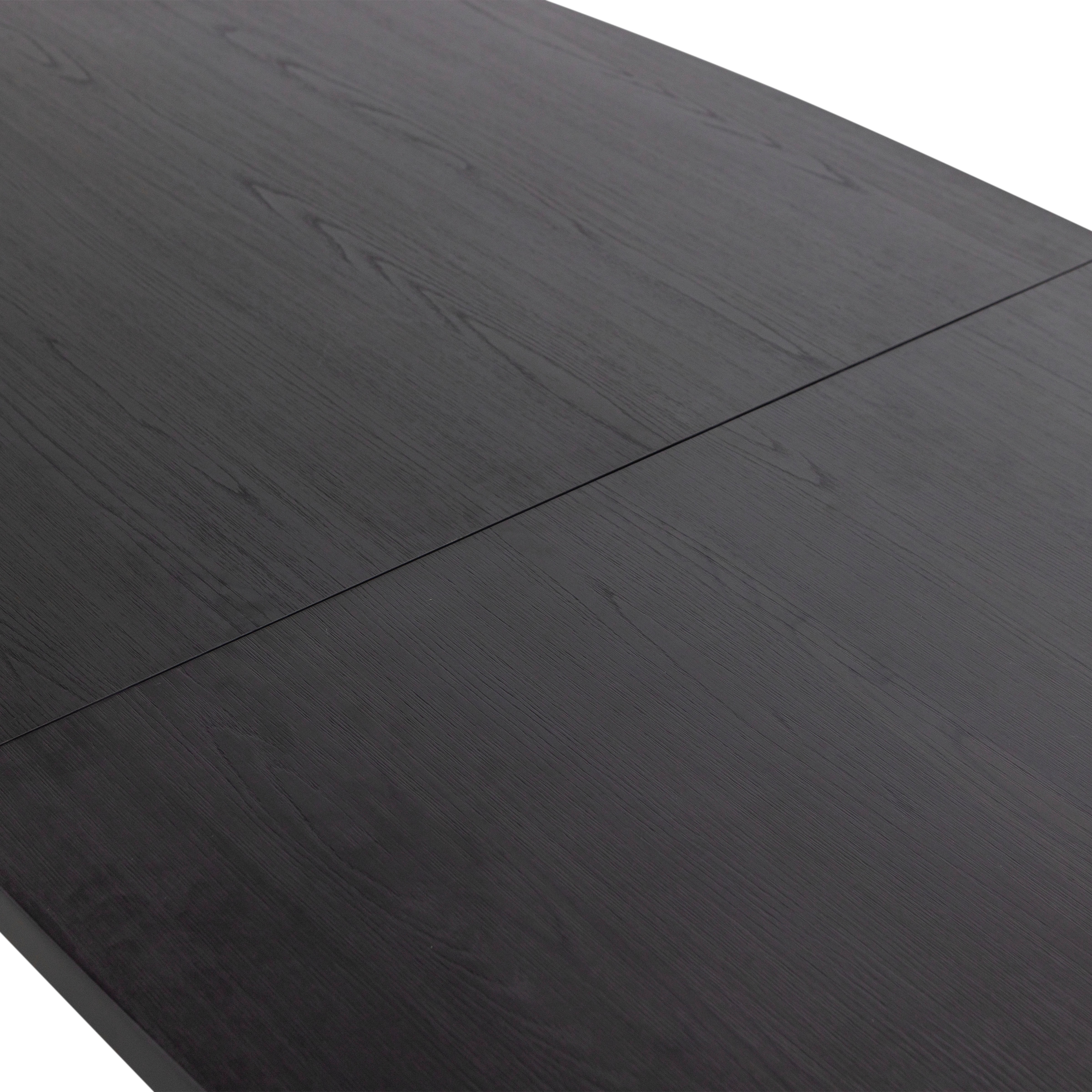 WOOOD Table de salle à manger »Arros MDF Lackiert Ausziehbar, B 220 x T 90 x H 75 cm« Forme ovale, capacité de charge partie centrale 100 kg, grain visible
