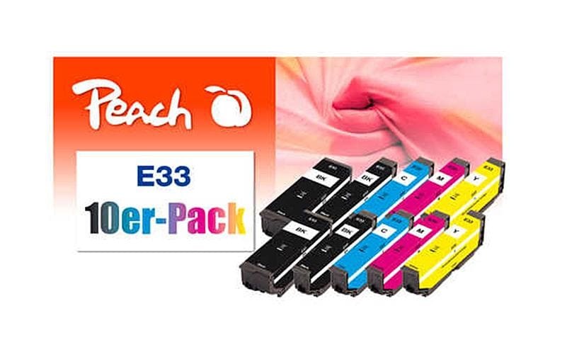 Image of Peach Tintenpatrone "Epson No. 33 2x BK, PBK, C, M, Y"