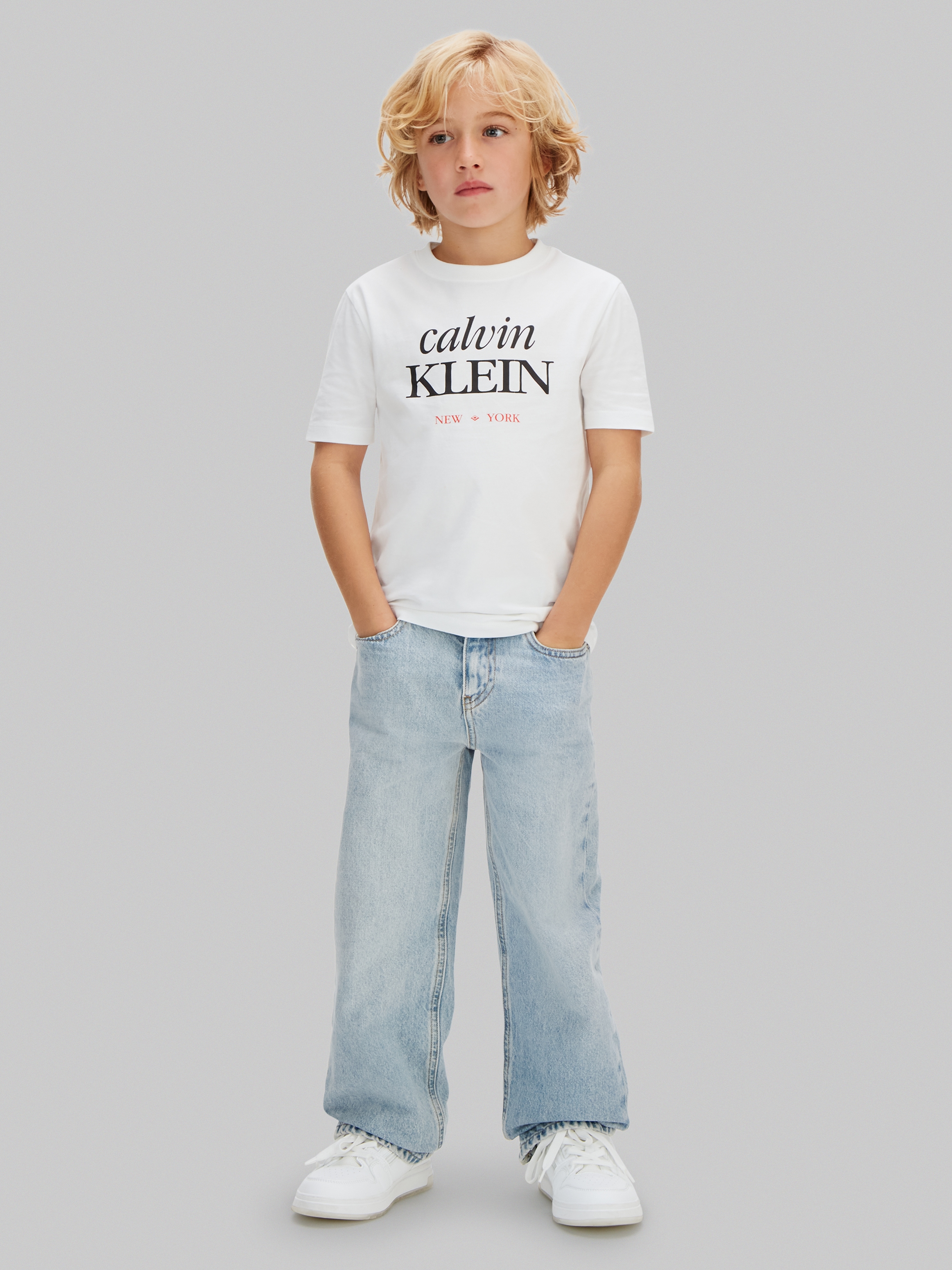 Calvin Klein Jeans T-Shirt »LOGO T-SHIRT« Regular fit für Kinder, mit Logoschriftzug