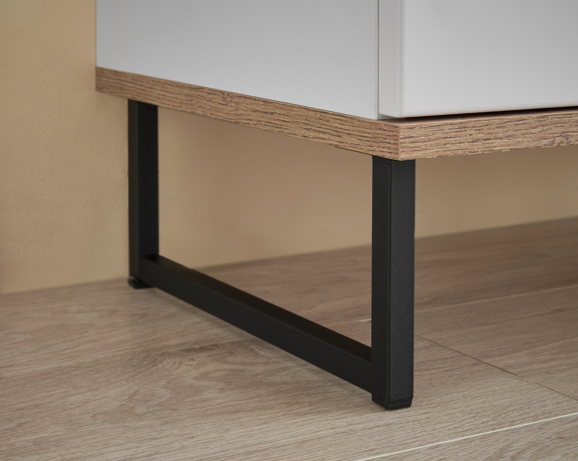BASIC by Balculina Armoire sous lavabo »Denver Waschbeckenunterschrank, Badezimmerschrank BxHxT 80x60x35« 1 cuis tlg. largeur 80 cm, porte montable à gauche/droite, Softclose