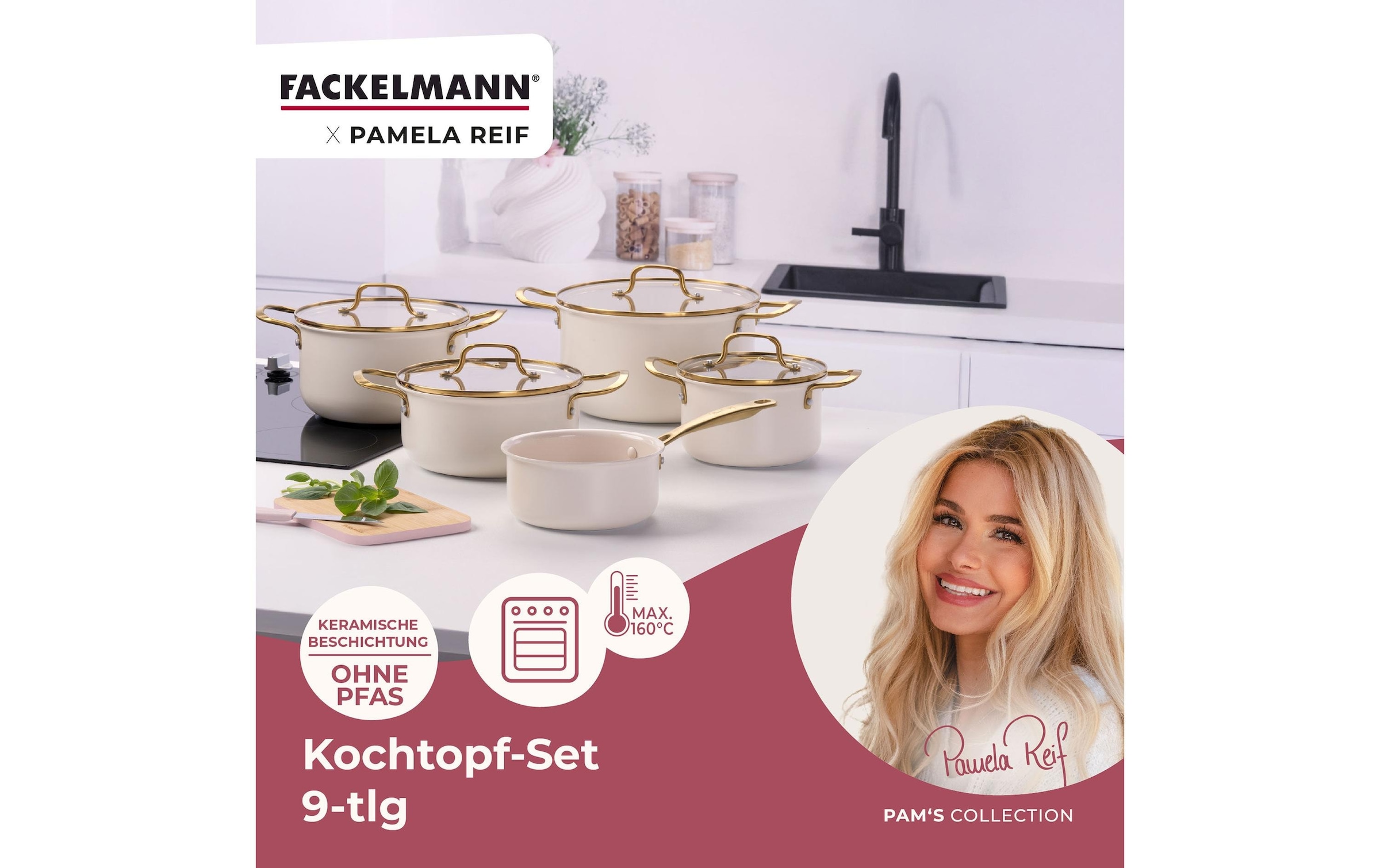 FACKELMANN Set de casseroles »Signature« 9 tlg. Aluminium