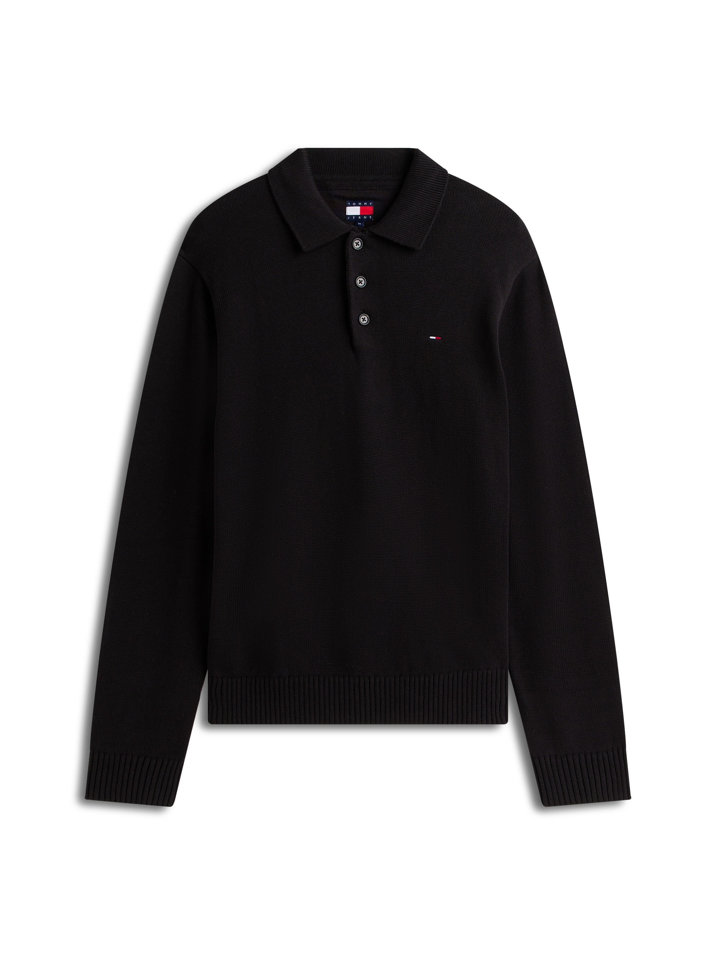 Tommy Jeans Polokragenpullover »TJM ESSENTIAL POLO« slim fit, Feinstrick