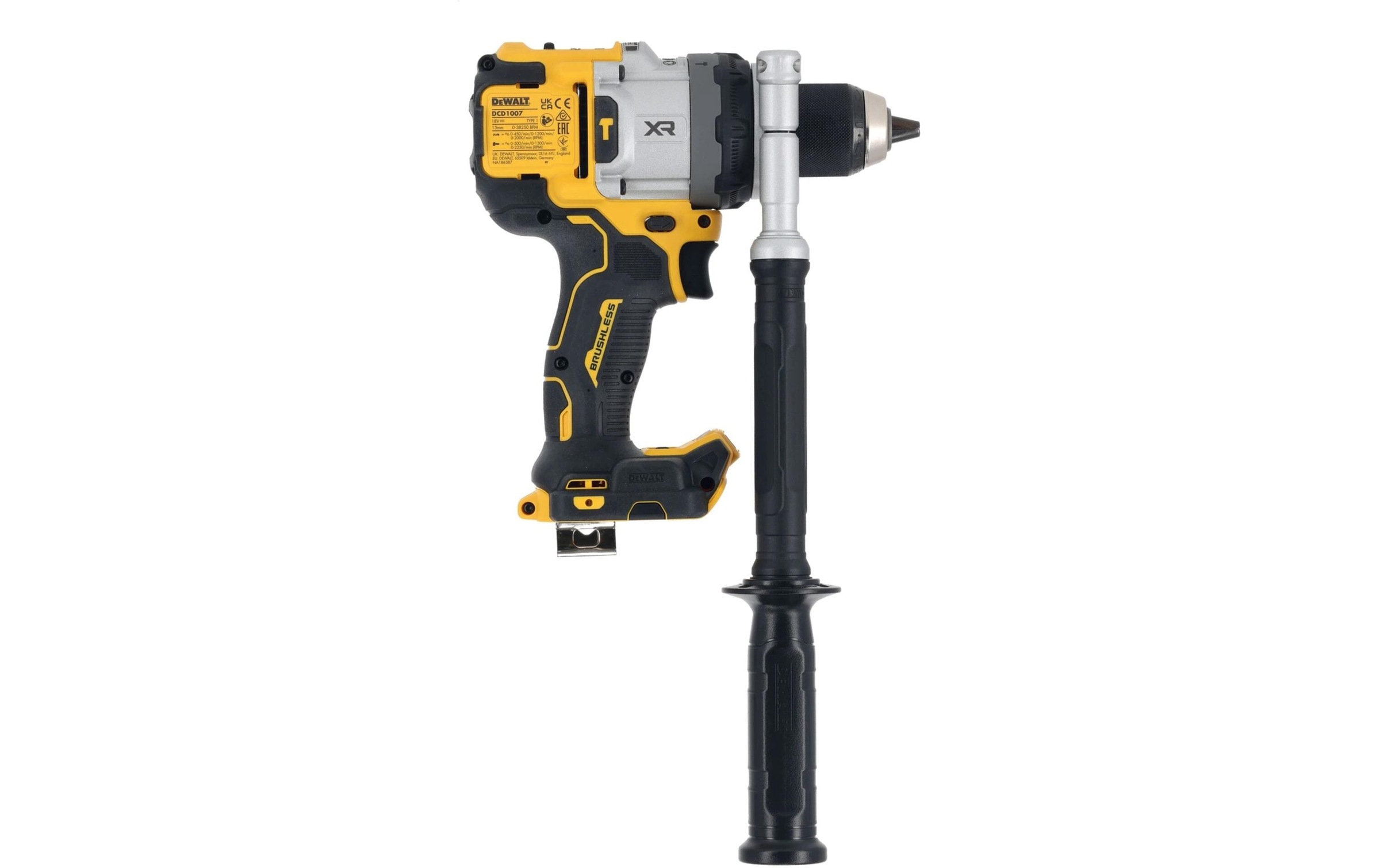 DeWalt Akku-Schlagbohrschrauber »18 V DCD1007NT-XJ Ohne Akku«, Softgriff, LED