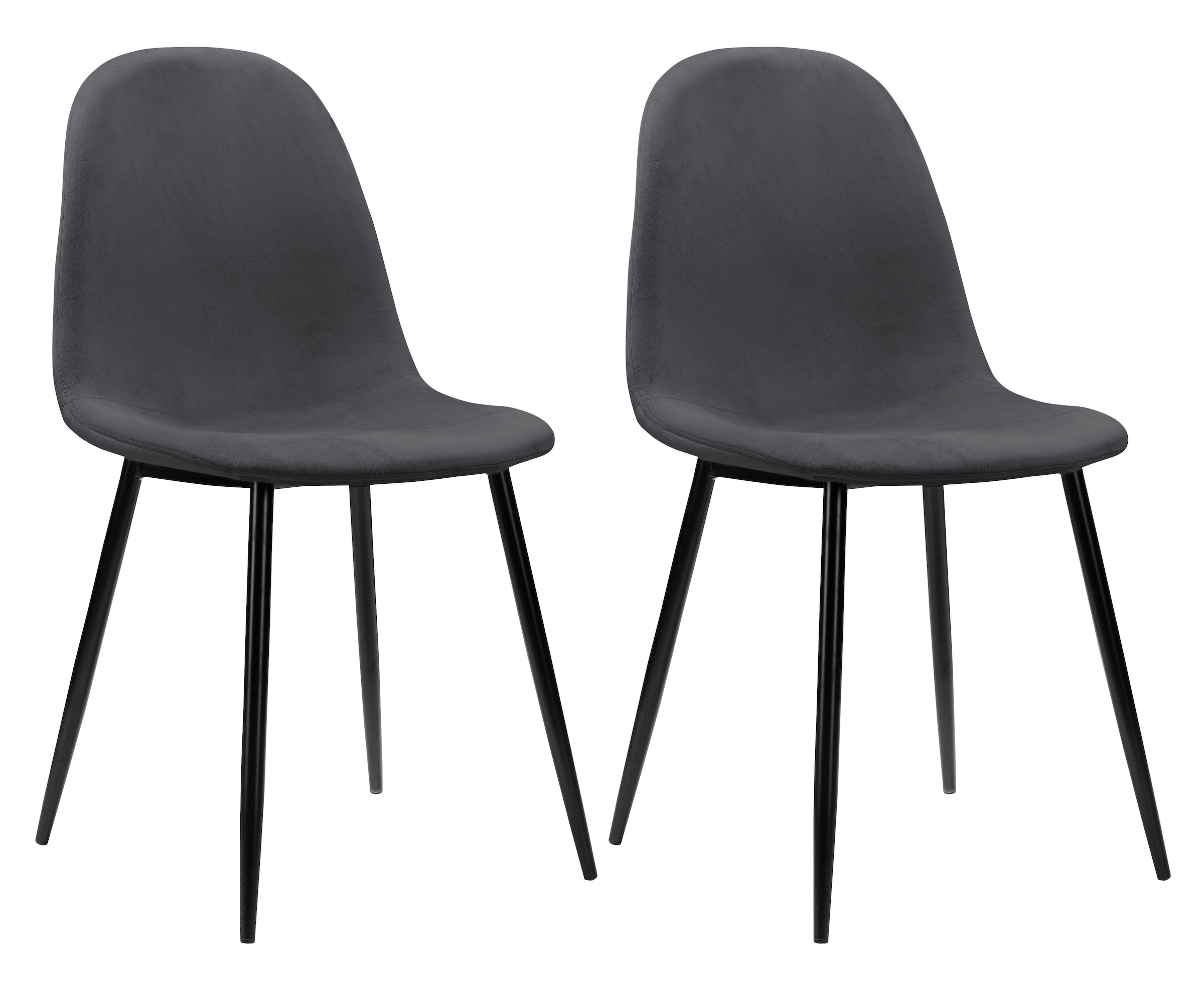 Leonique Esszimmerstuhl »Eadwine, TOPSELLER! Stuhl, Küchenstuhl, 4-Fuss Stuhl«, (Set), 4 St., Samtvelours, Polsterstuhl mit Metallgestell, im 1er. 2er und 4er Set erhältlich
