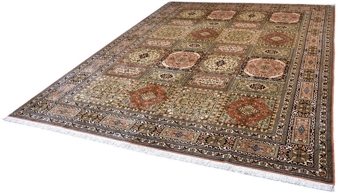 Image of Kayoom Seidenteppich »Boxes 6319«, rechteckig, 10 mm Höhe, Einzelstück mit Zertifikat, Wohnzimmer bei Ackermann Versand Schweiz