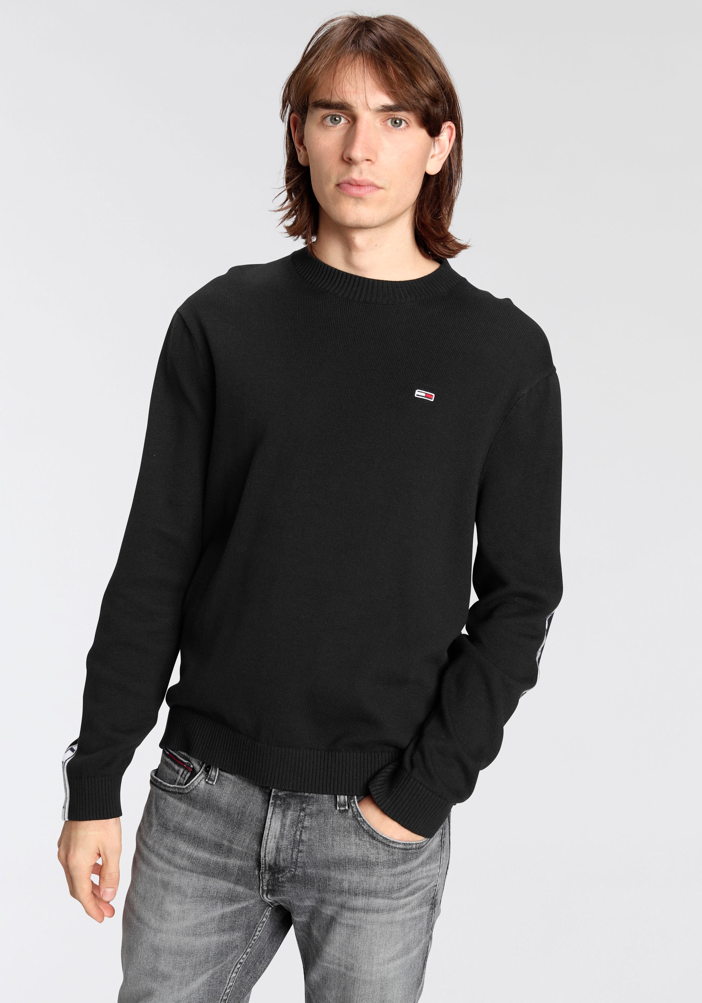 Image of Tommy Jeans Strickpullover »TJM TOMMY TAPE SWEATER« bei Ackermann Versand Schweiz