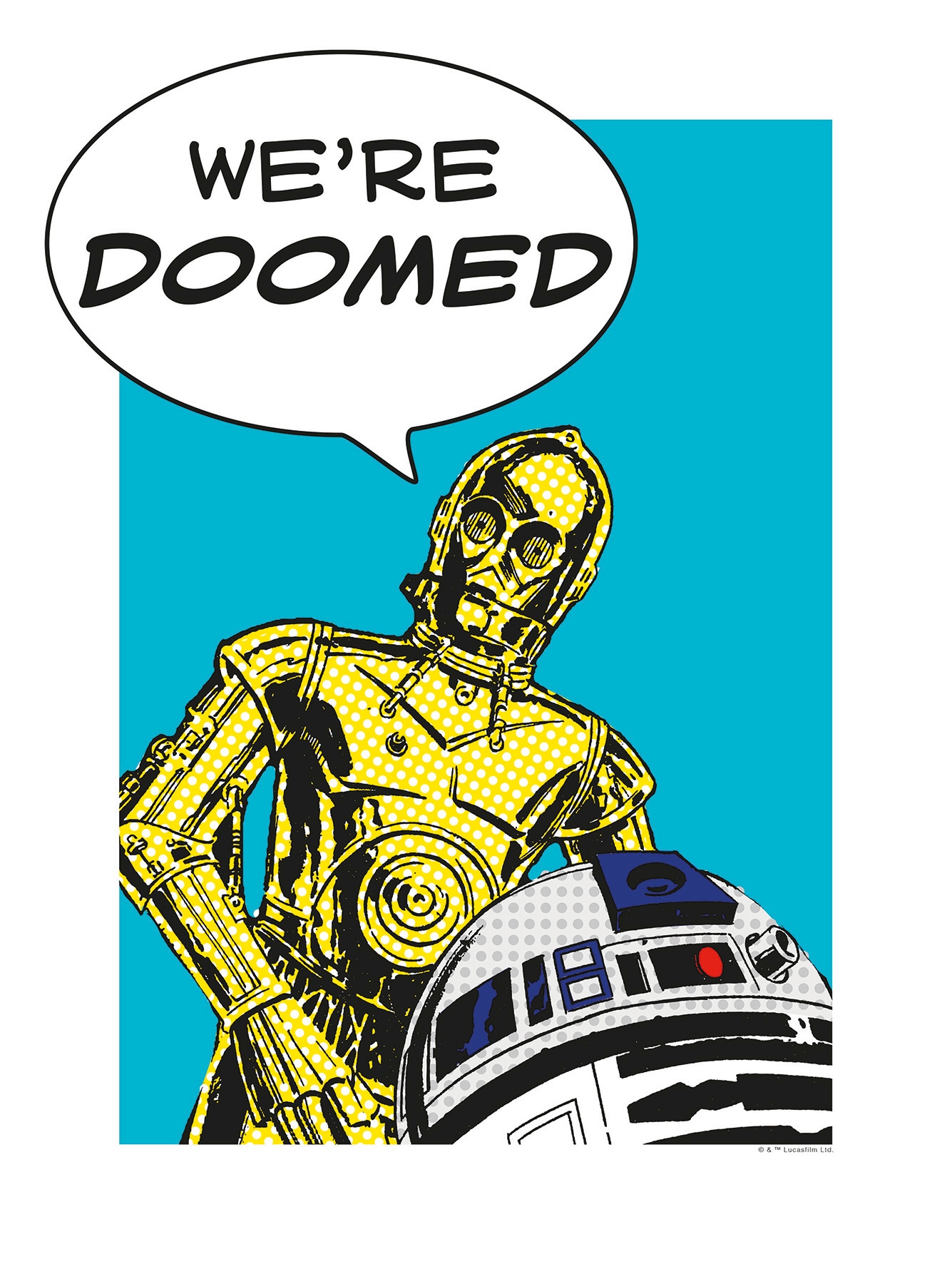 Komar Poster »Star Wars Classic Comic Quote Droids«, Star Wars, (1 St.), Kinderzimmer, Schlafzimmer, Wohnzimmer