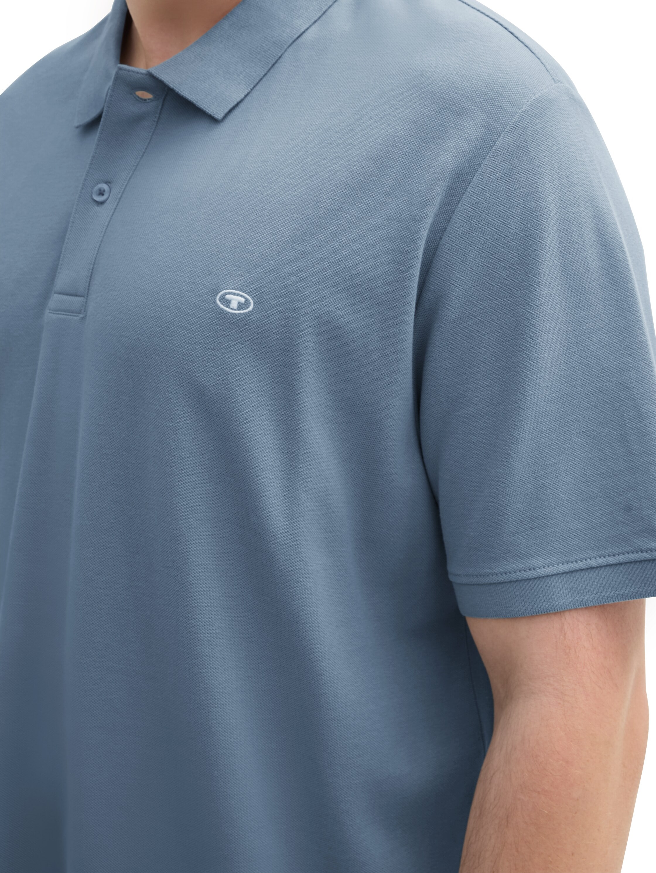 TOM TAILOR PLUS Poloshirt mit Logo-Stickerei