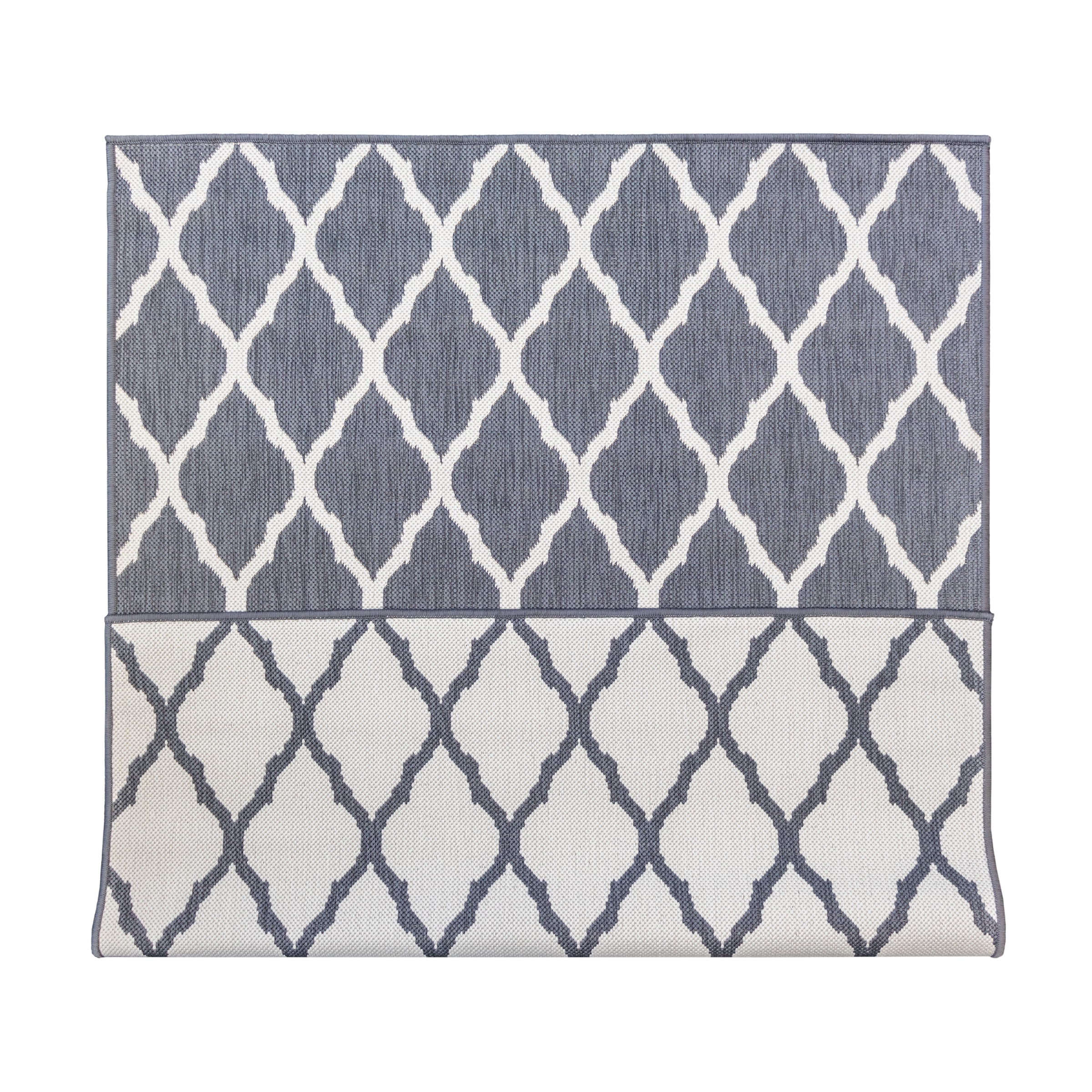 Primaflor-Ideen in Textil Teppich »Outdoorteppich REVERSO - Round Rhombus« rechteckig 5 mm Höhe Wendeteppich, Rauten Design, In- und Outdoor geeignet, wasserfest