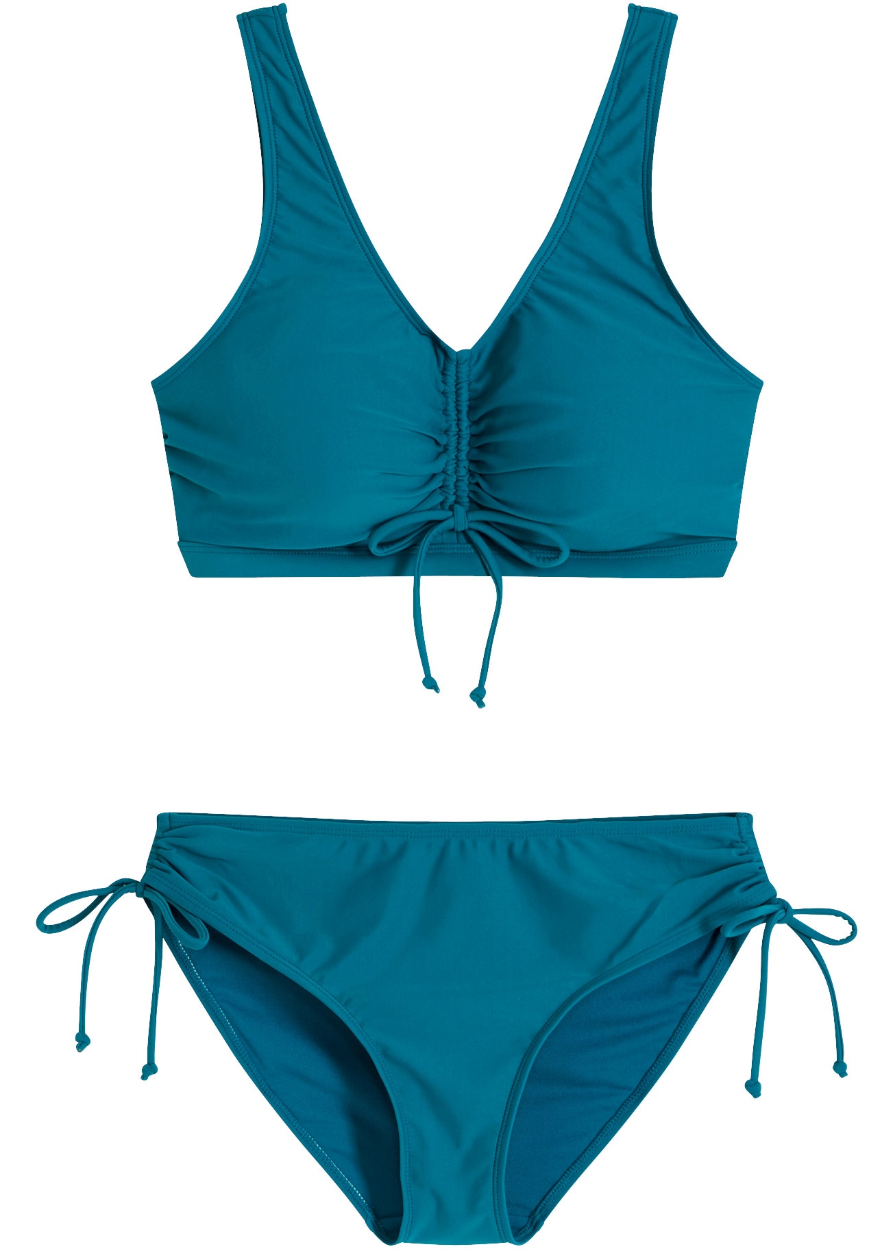 bonprix Bikini bustier Ensemble,  différentes tailles, style sportif, avec fermeture à clic