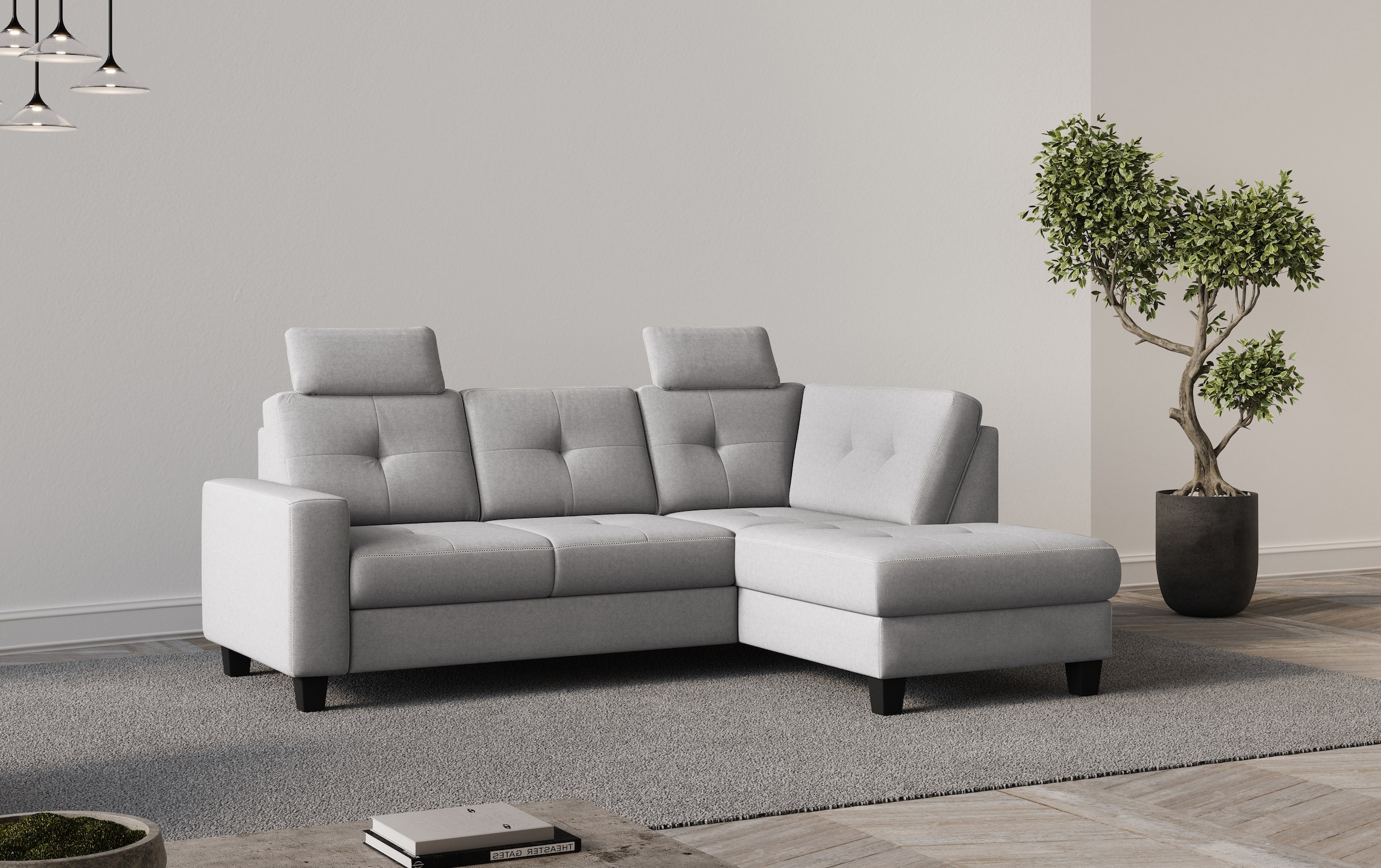 Home affaire Canapé d'angle »Varese« wahlweise mit Bettfunktion und Bettkasten