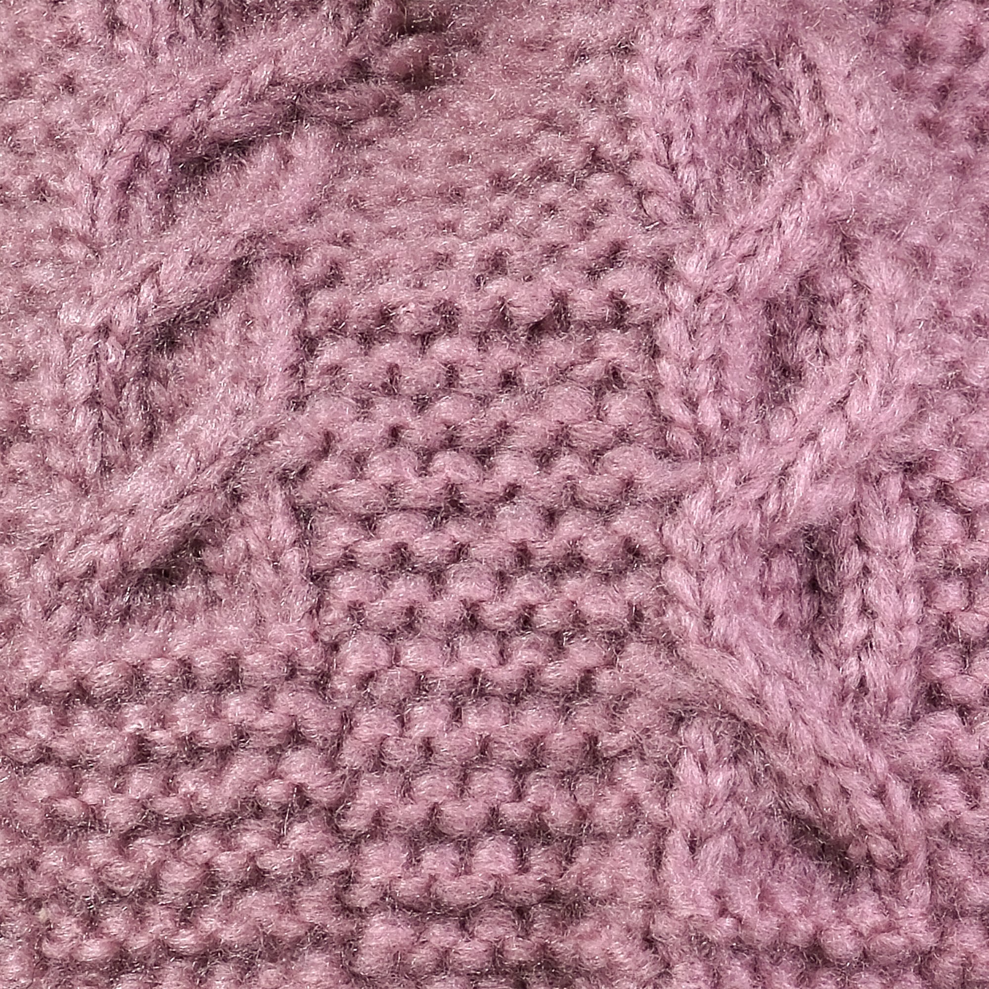 MAXIMO Bonnet tricoté angenehmer Materialmix, gefüttert, Bommel, breiter Umschlag