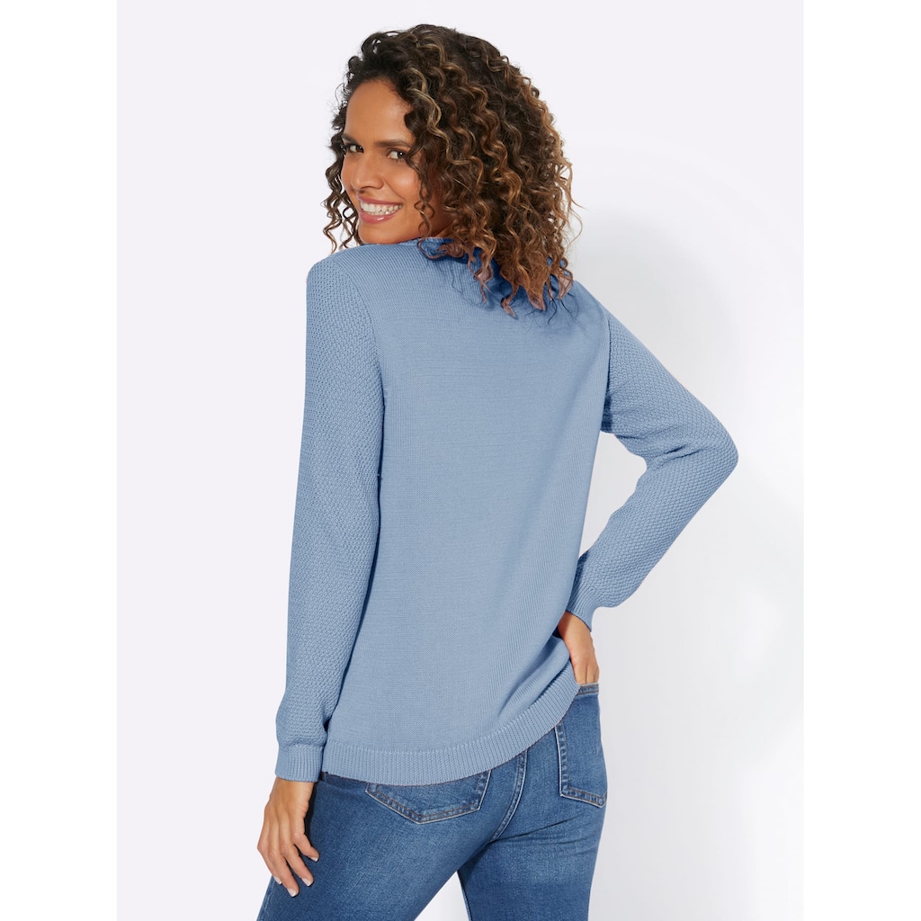 Casual Looks Rundhalspullover »Rundhals-Pullover«