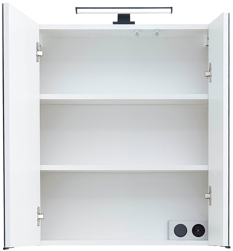 Saphir Ensemble de meubles de salle de bain »Quickset 395 3-teilig, Waschbeckenunterschrank mit LED-Spiegelschrank« 4 cuis tlg.