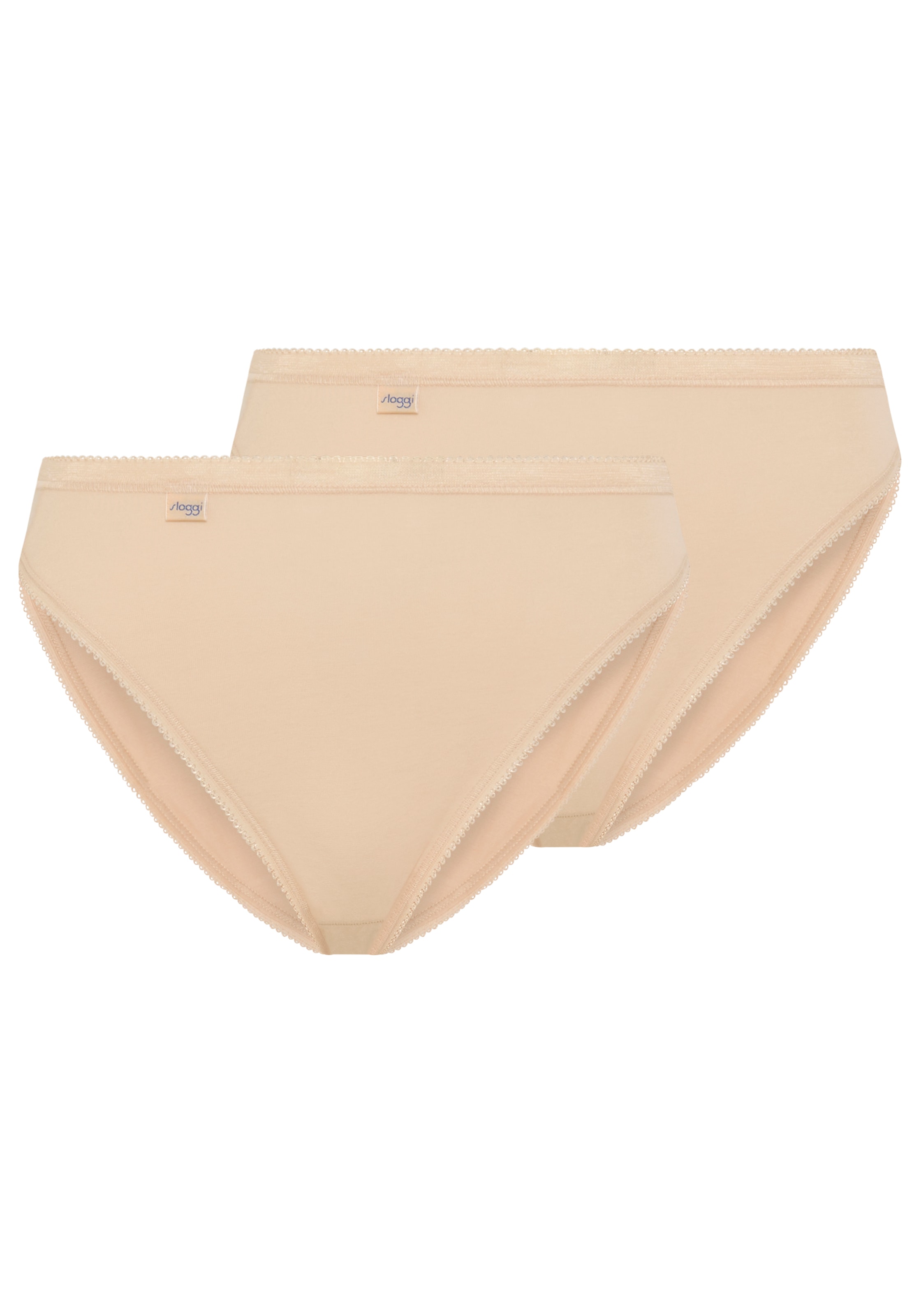 sloggi Tai-Slip »Basic+« 2er Pack, perfekter Sitz, Baumwollmix, elastisch, weiche Nähte