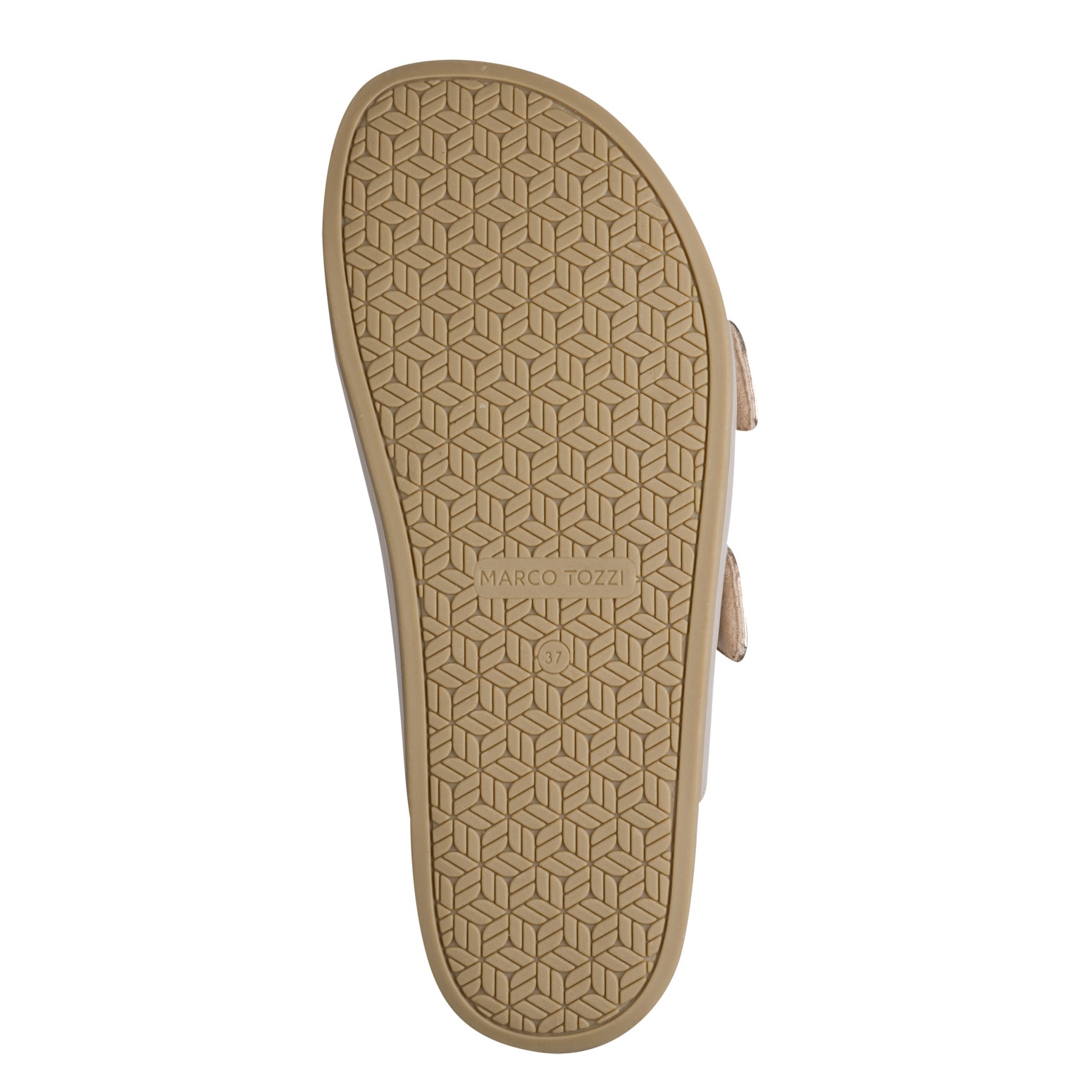 MARCO TOZZI Pantolette »CAPRIA«  Chaussure d'été, chaussure à enfiler avec logo embossé sur les boucles