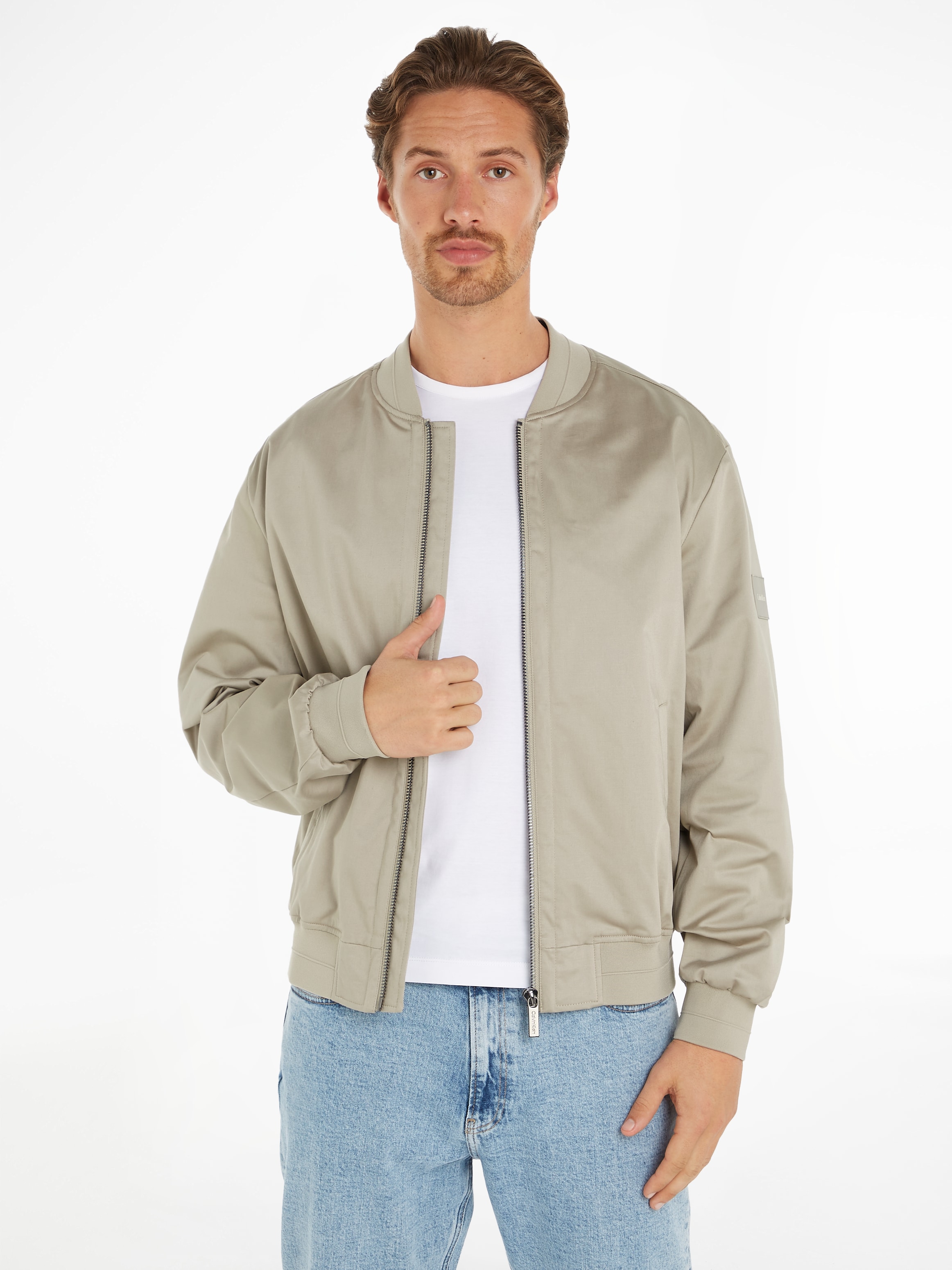 Calvin Klein Collegejacke »SATEEN STRETCH HERO BOMBER«