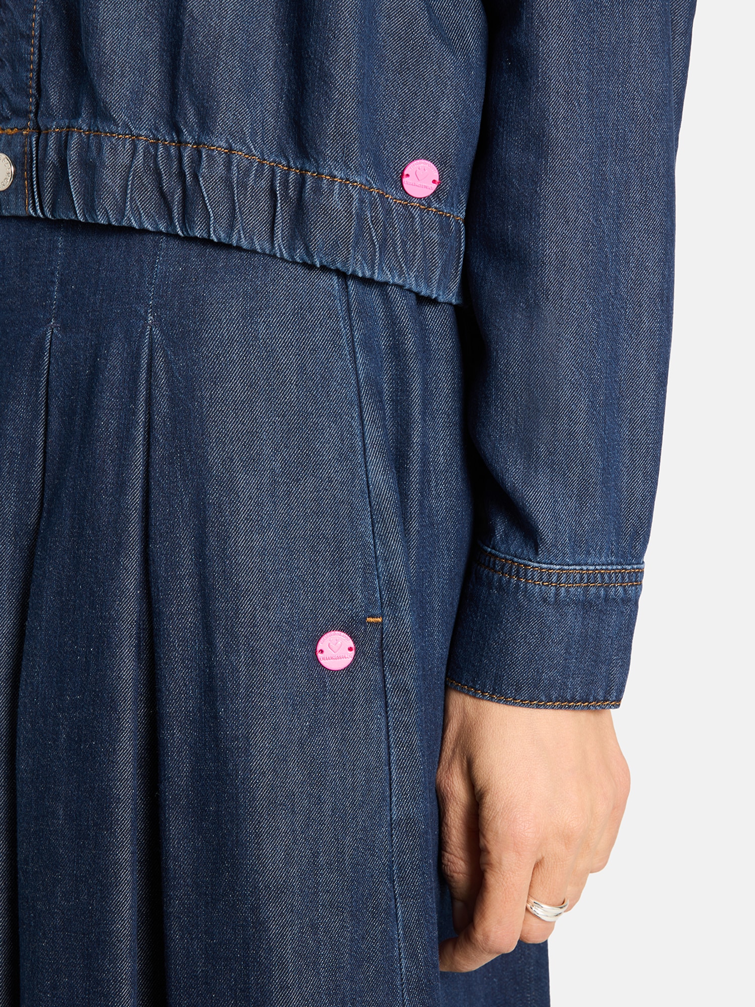 Lieblingsstück Jeansjacke »CrossL« mit elastischem Saum