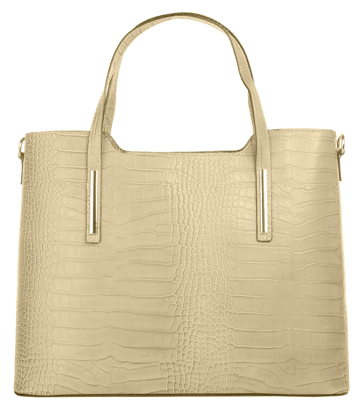 Cluty Henkeltasche, echt Leder, Made in Italy