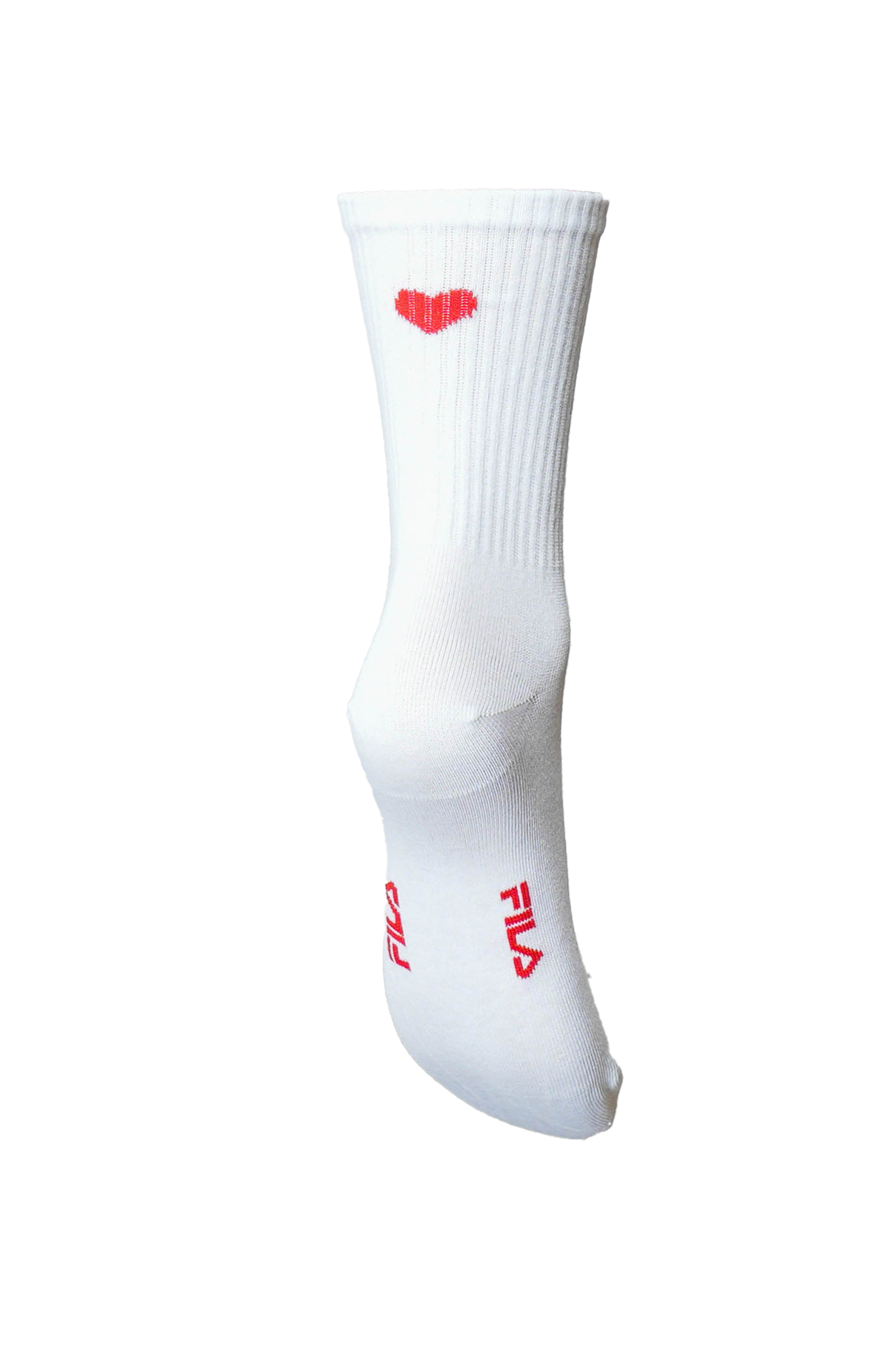Fila Chaussettes »WOMAN LIFESTYLE NORMAL PLAIN SOCKS« mit Herzdesign