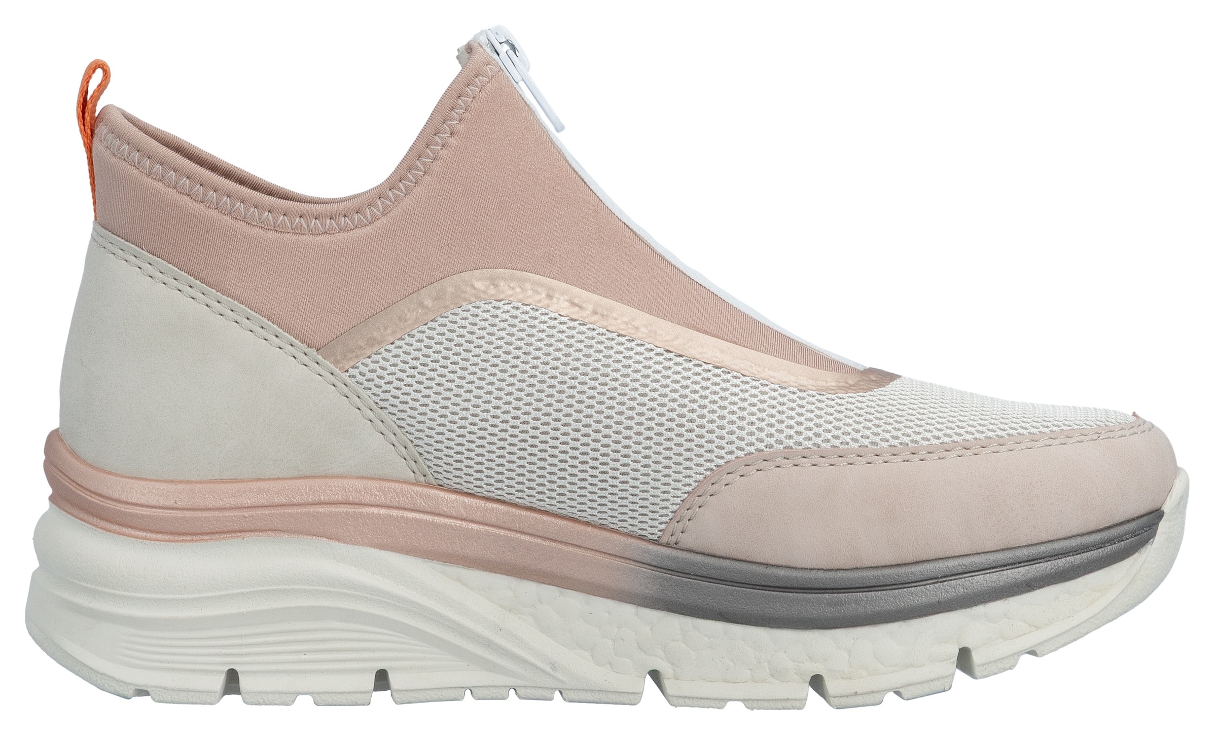 Rieker Schlupfboots  , Keilabsatz, Freizeitschuh, High Top-Sneaker, Reissverschluss