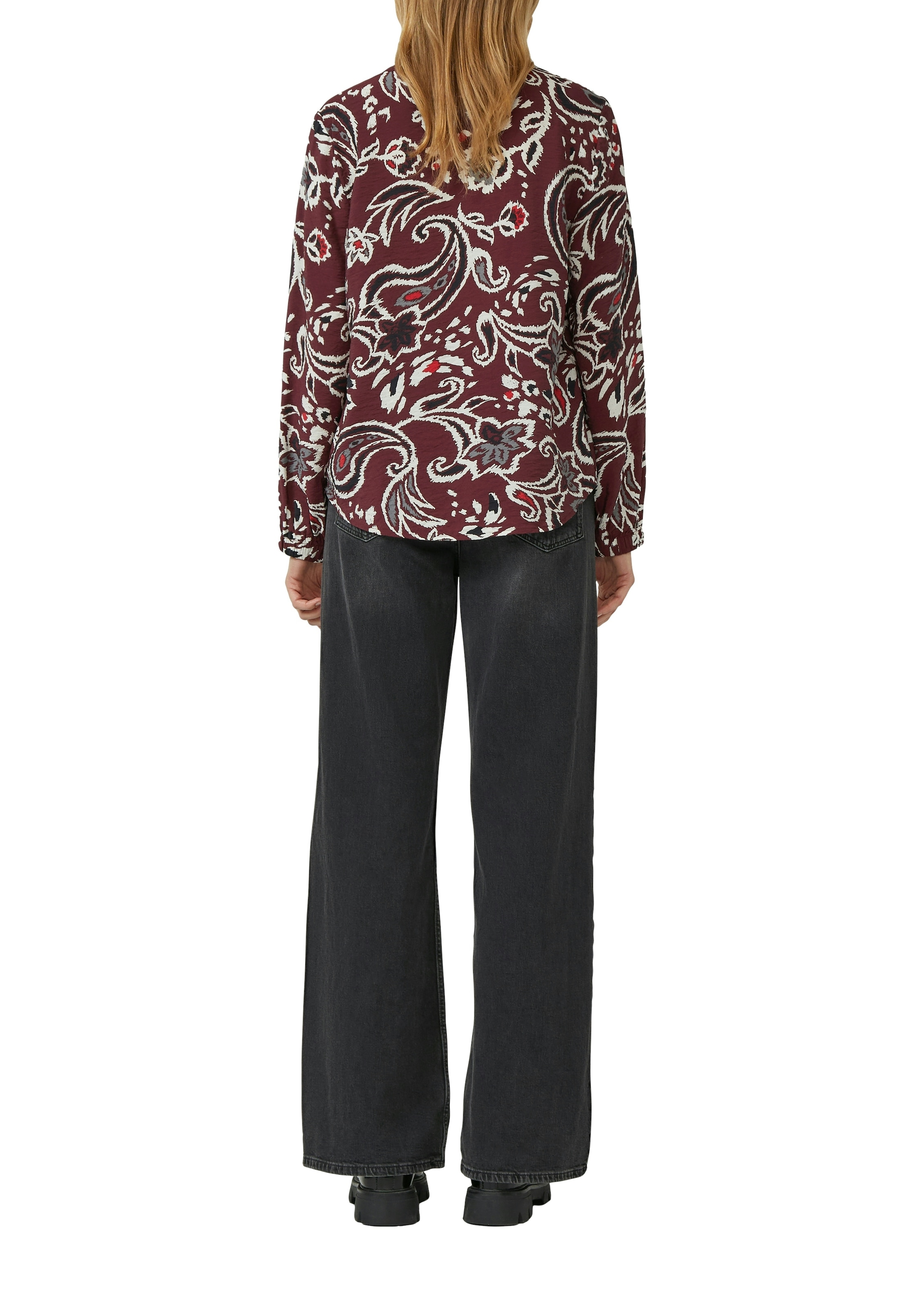 s.Oliver Blouse à manches longues avec motif floral