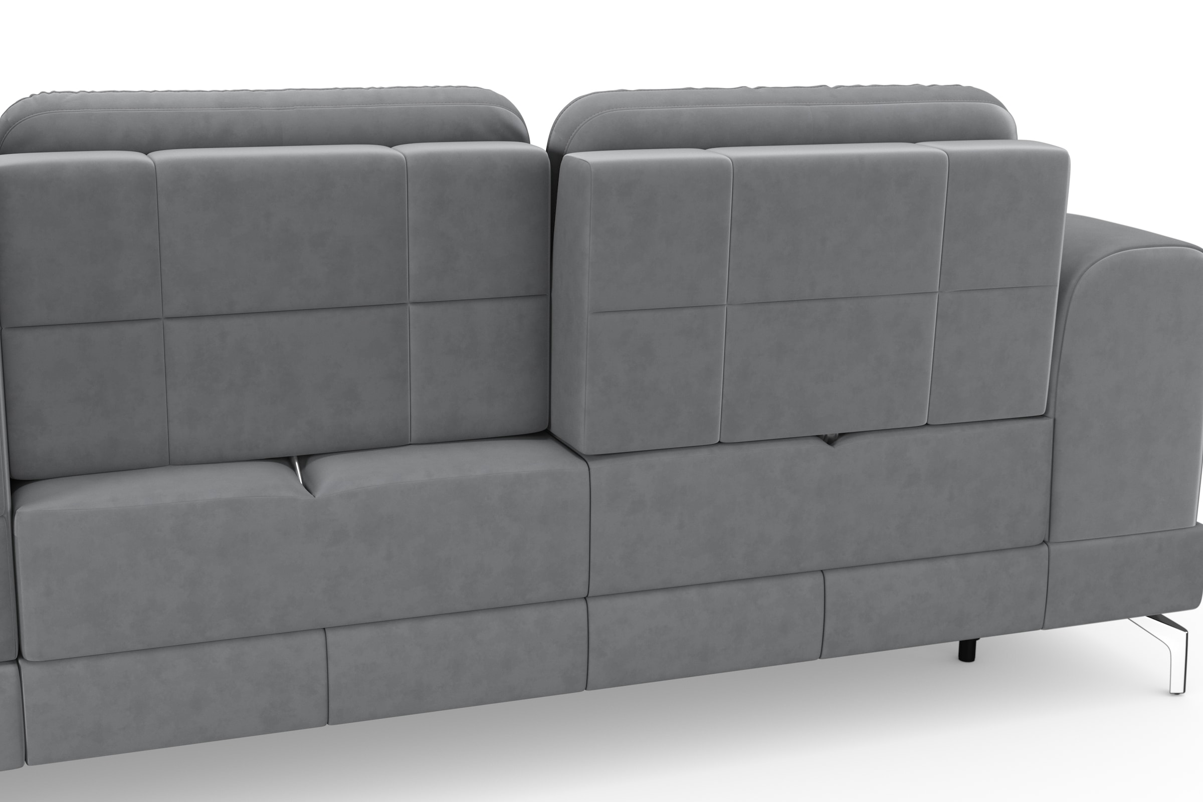 sit&more Ecksofa »Bendigo L-Form« inklusive Sitztiefenverstellung, Bodenfreiheit 12 cm, in 2 Fussfarben