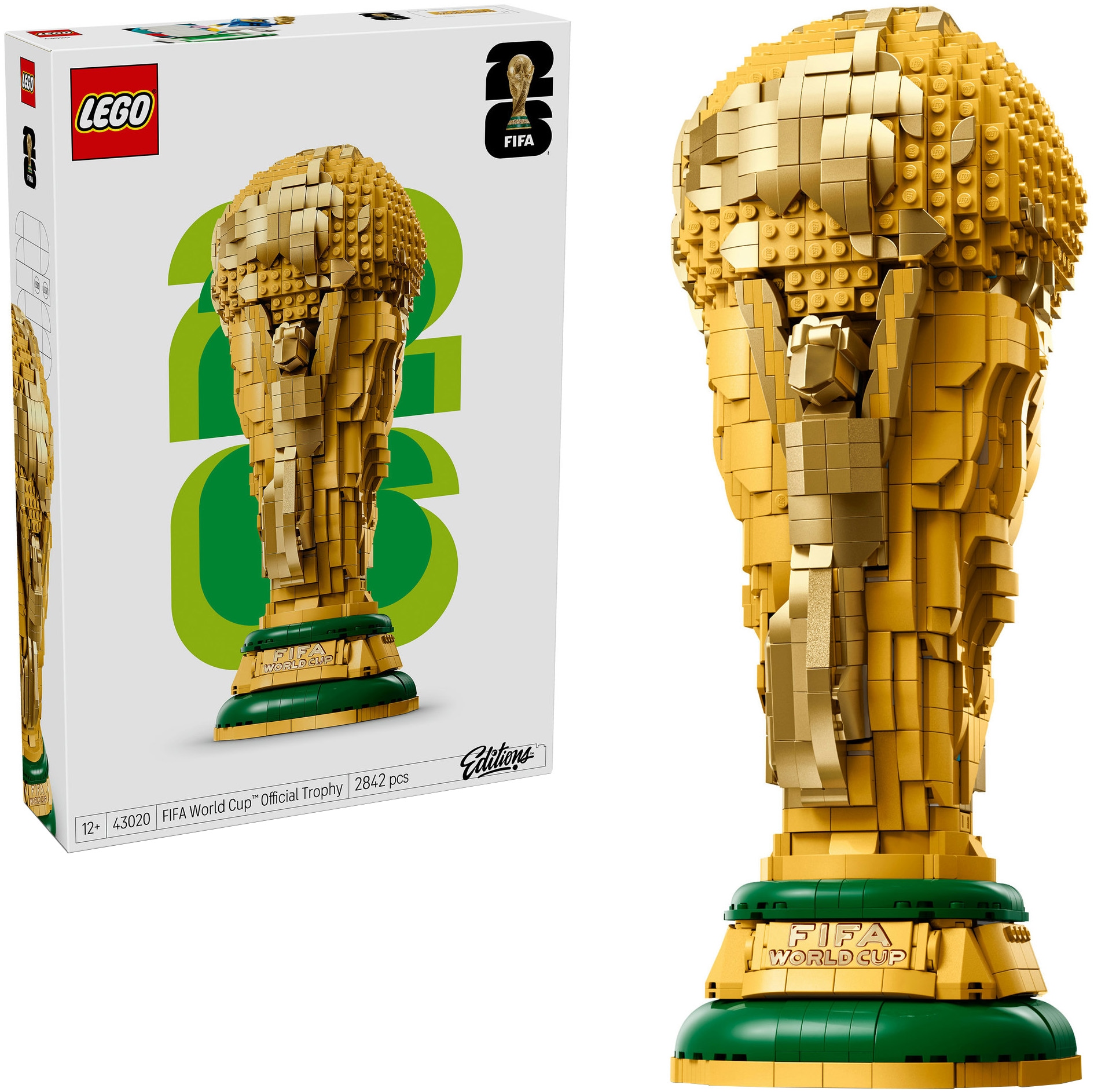 Image of LEGO Konstruktionsspielsteine "Offizieller Pokal der FIFA Fussball-Weltmeisterschaft (43020)" LEGO Editions Football