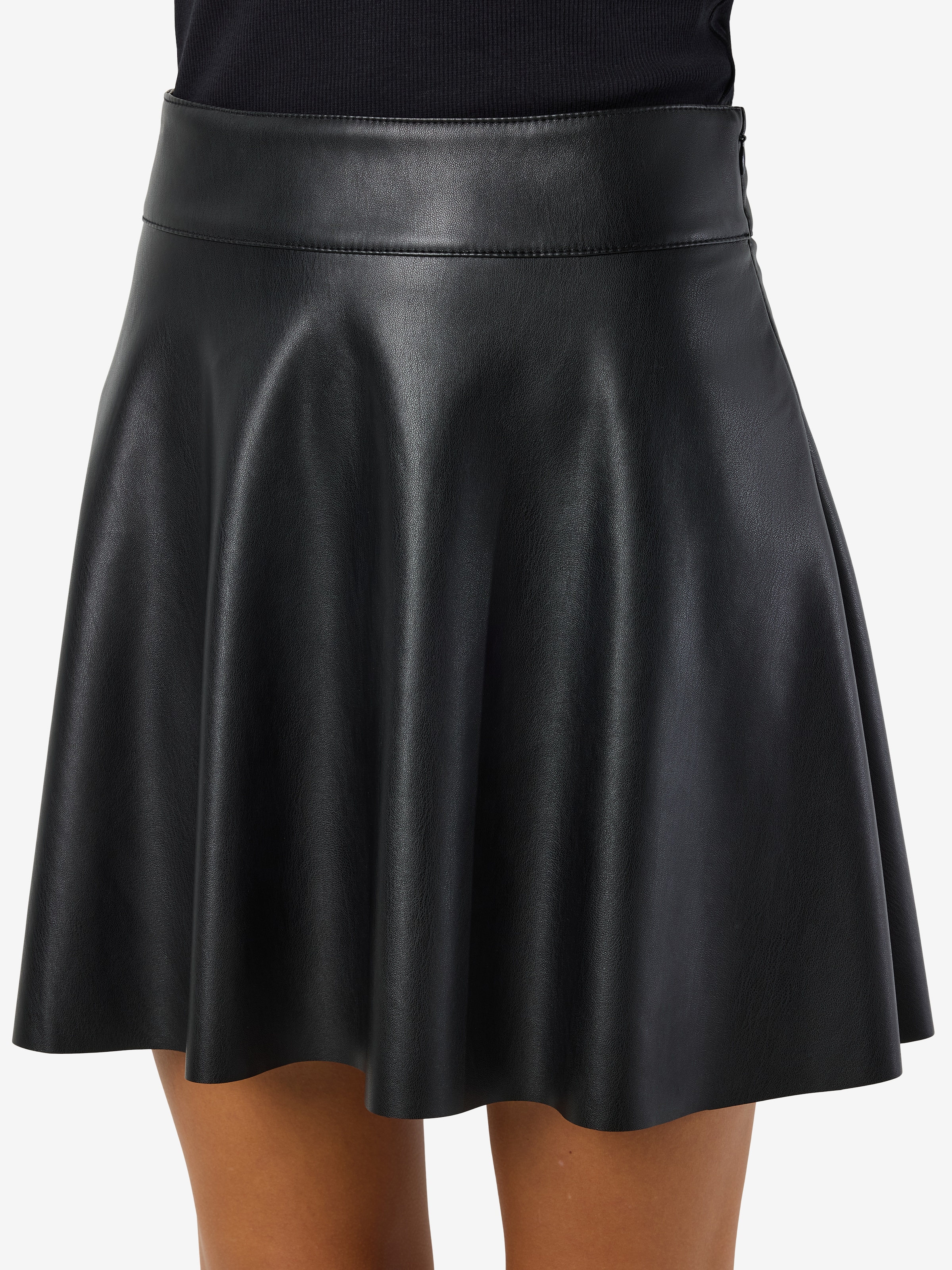 Noisy may Jupe en similicuir »NMANDY PU HW FLARED SKIRT WVN NOOS«