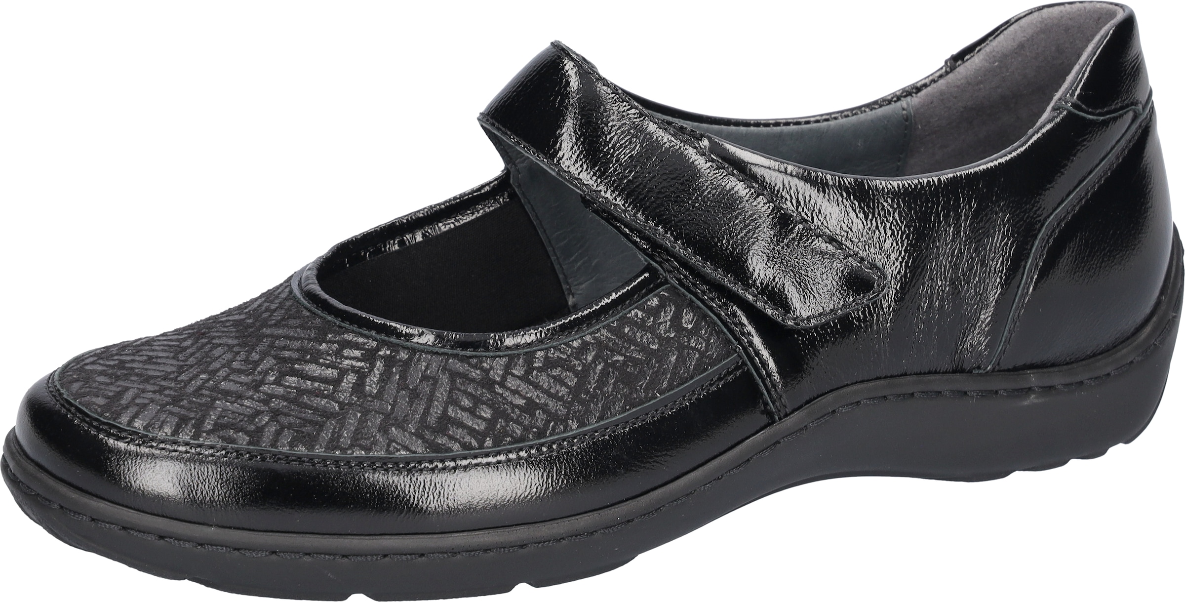 Waldläufer Riemchenballerina »HENNI-Soft«  Klettschuh, Komfortschuh, Bequemschuh, Weite H, mit Orthotritt