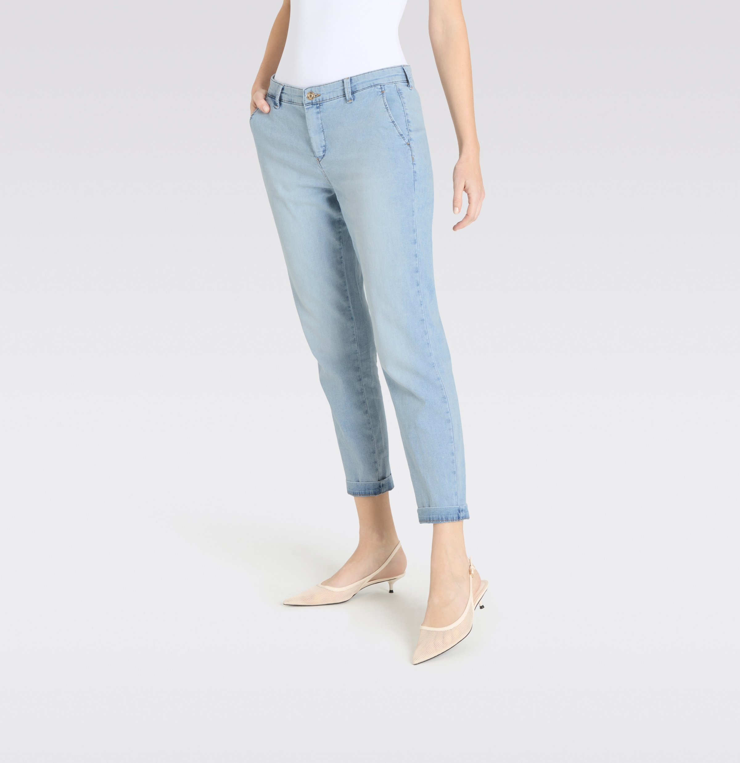MAC Slim-fit-Jeans »CHINO turn up« im Five-Pocket Style