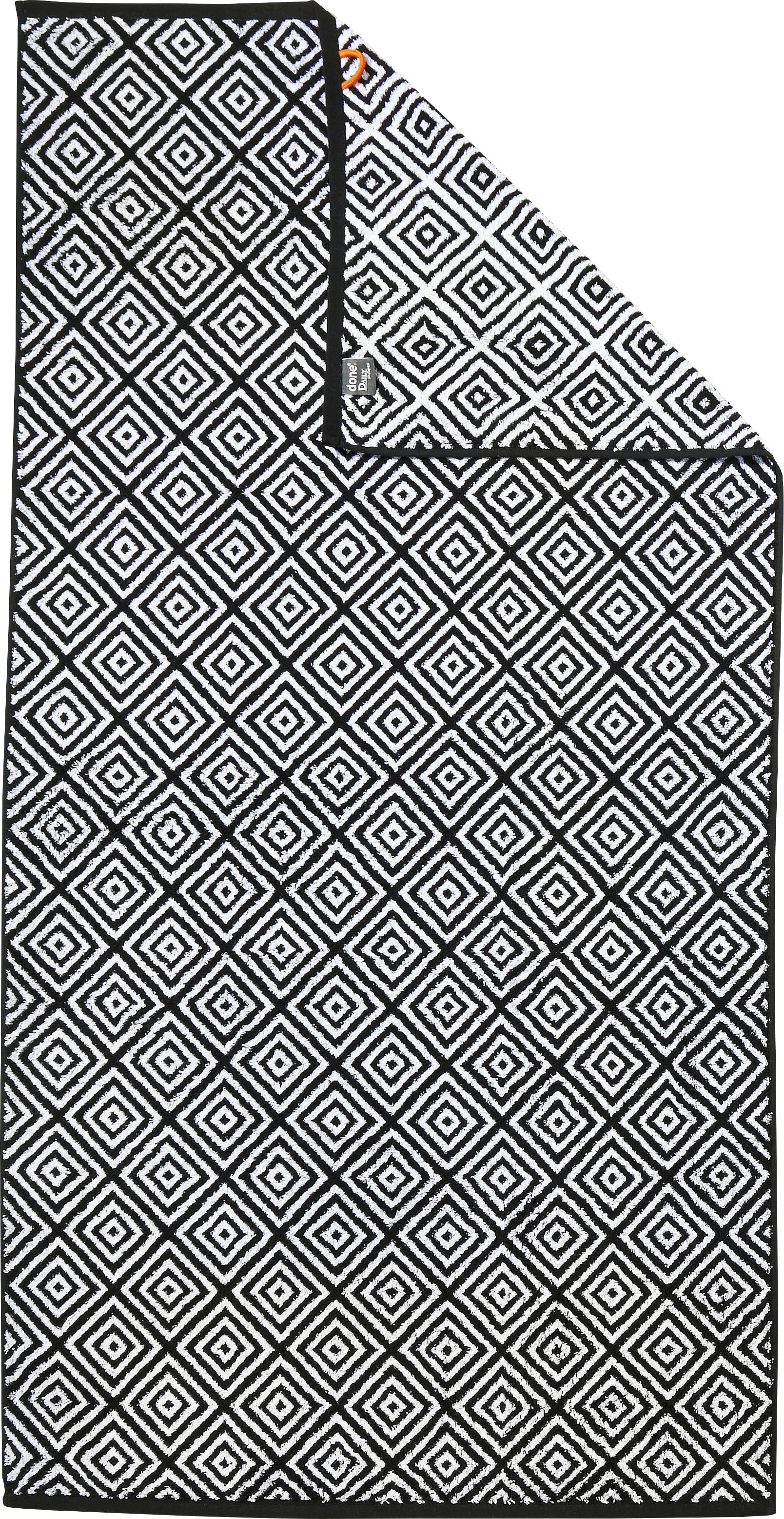 Image of done. Duschtuch "Daily Shapes Diamond" Jacquardgewebe, modernes Rauten Muster