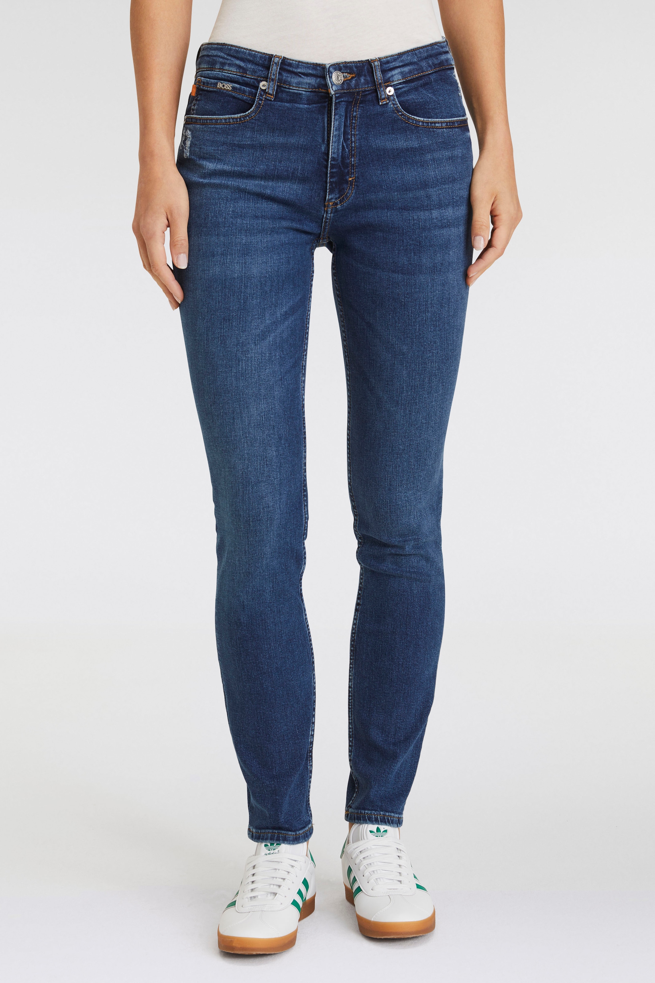Skinny-fit-Jeans »C_JACKIE MR 3.0 Premium Damenmode«, in Five-Pocket-Form