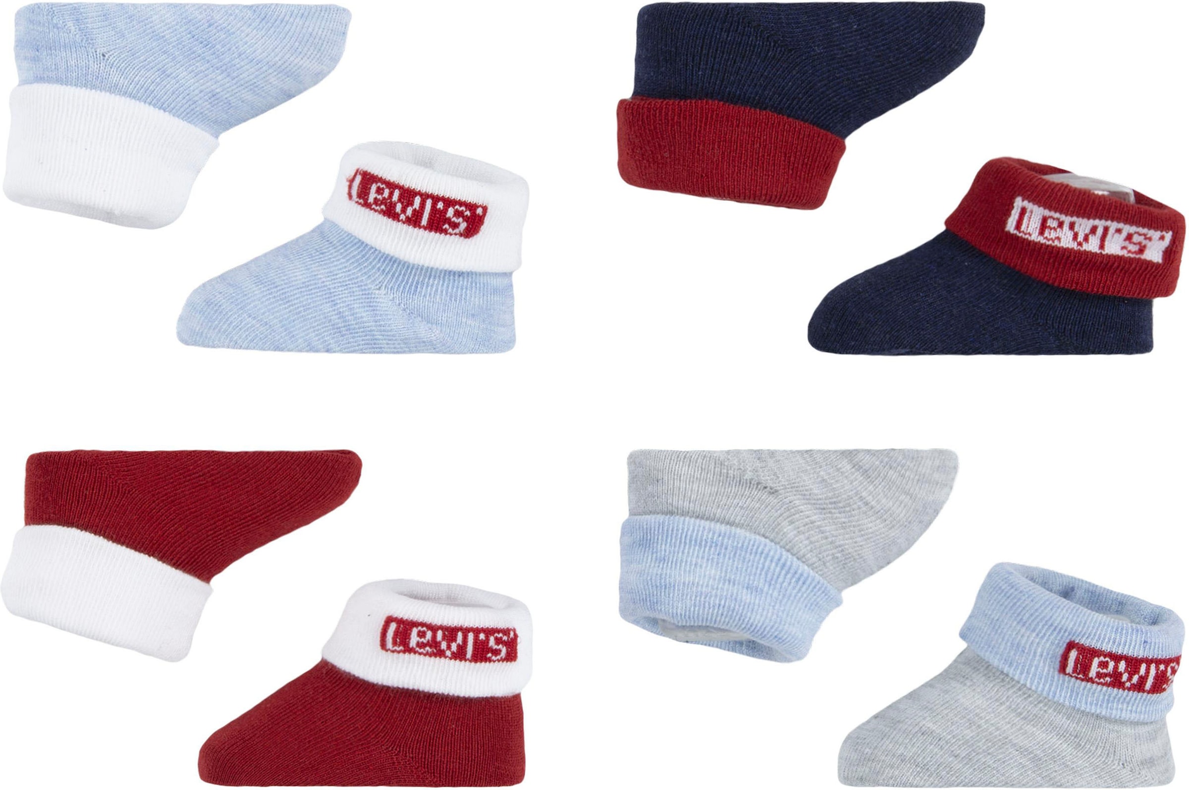 Image of Levis Kids Socken "4PK Red Tab Bootie" 8 Paar tlg. UNISEX