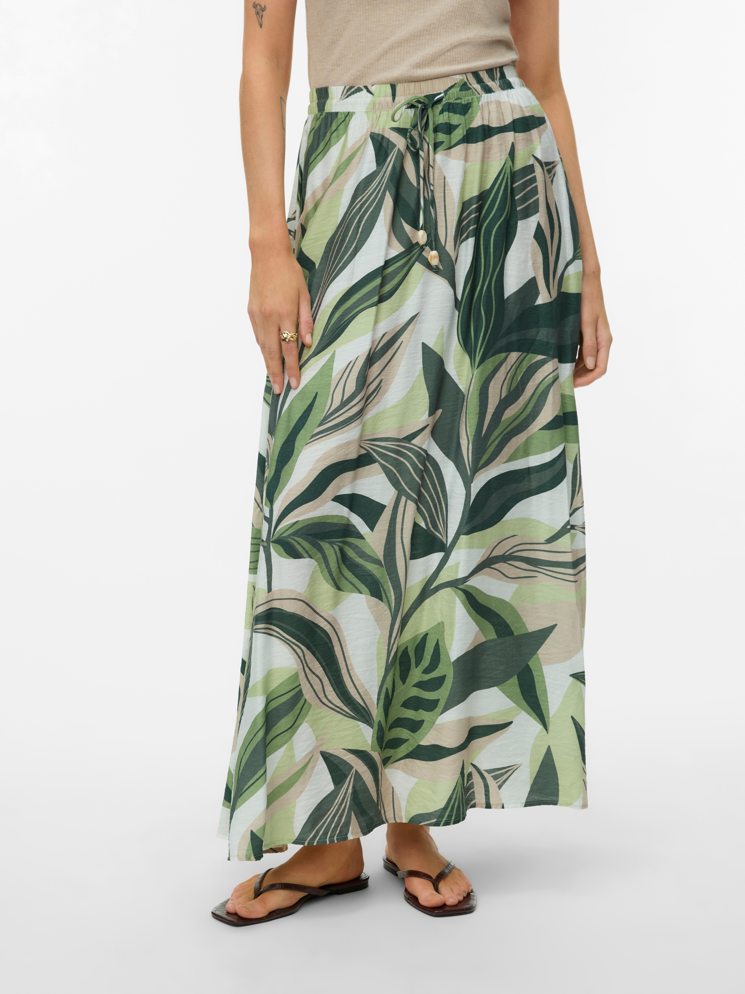 Image of Vero Moda Maxirock "VMZOEY FONDA HW ANKLE SKIRT WVN" Viskosemischung