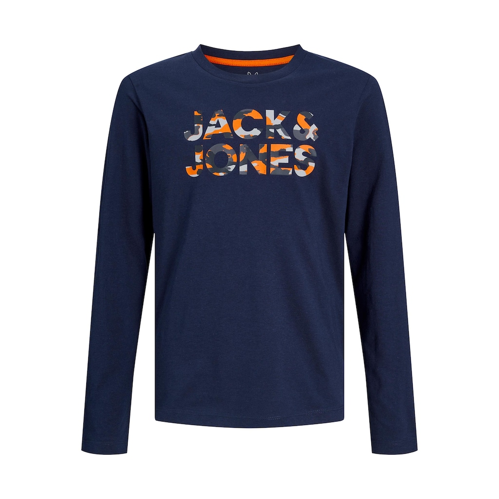 Jack & Jones Junior Langarmshirt »JJMILES TEE LS CREW NECK JNR«