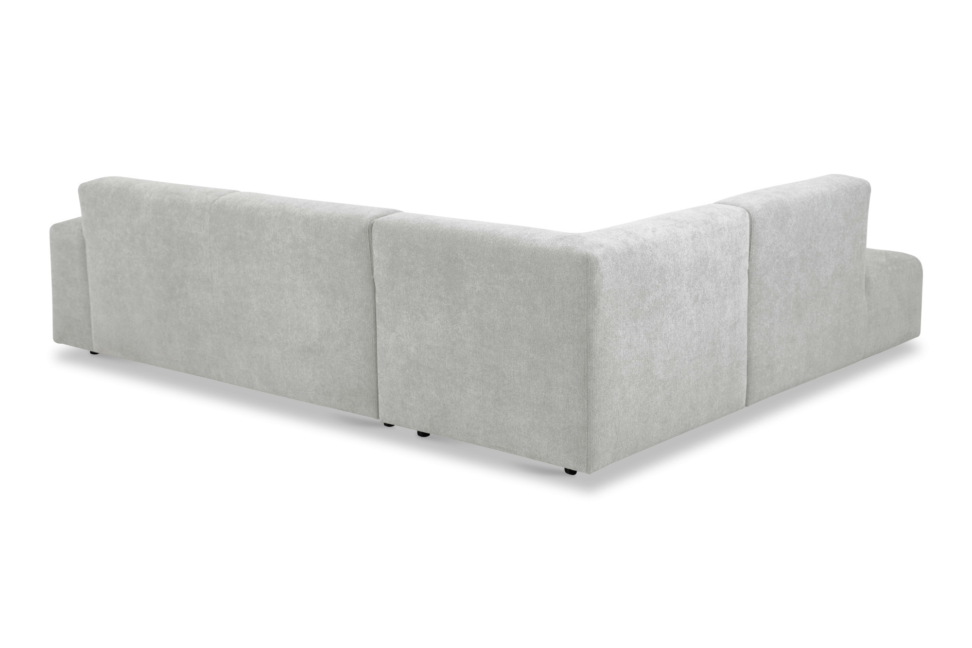 GOODproduct Canapé d'angle »Linkka, Breite 282 cm« forme en L, en tissu chenille doux, avec suspension ondulée