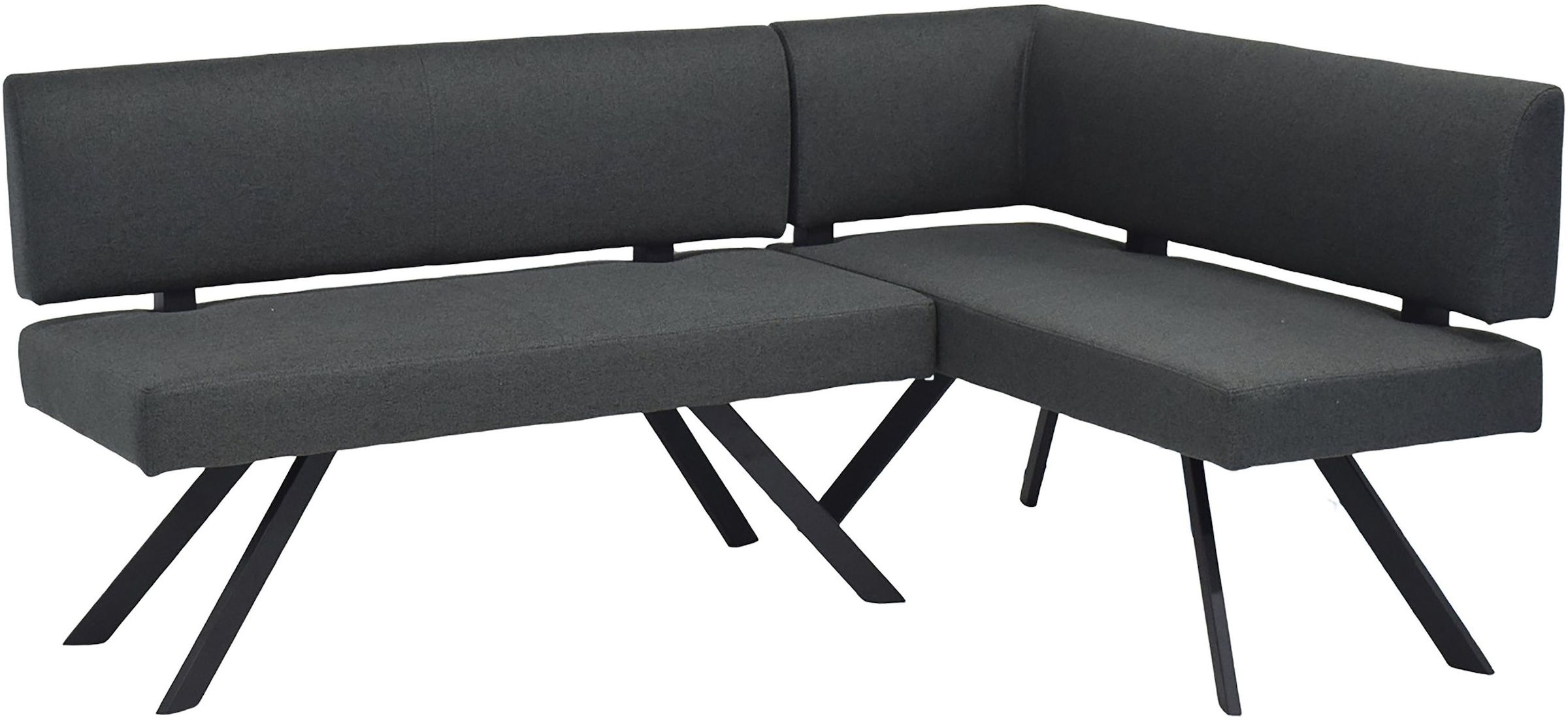 byLIVING Eckbank »TORONTO« Webstoff, bis 160 kg, Taschenfederkern, 4-Fussgestell, 3 Sitzplätze