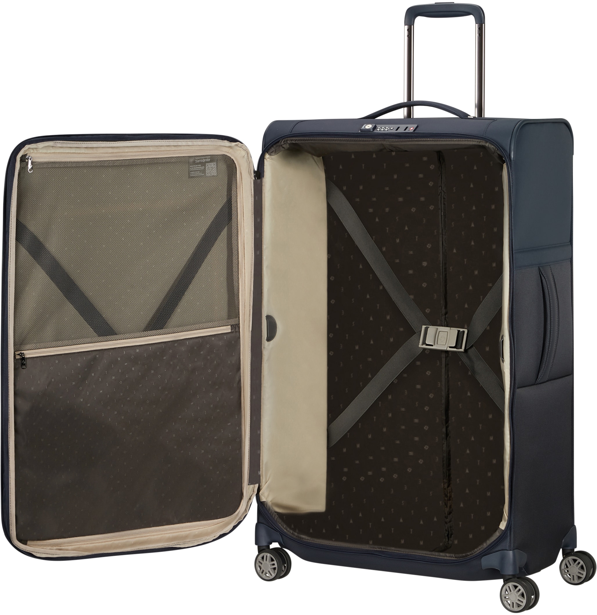 Samsonite Weichgepäck-Trolley »AIREA, verschiedene Grössen und Farben«, 4 Rollen, Weichschalen-Koffer Reisekoffer mit Volumenerweiterung bei M/L