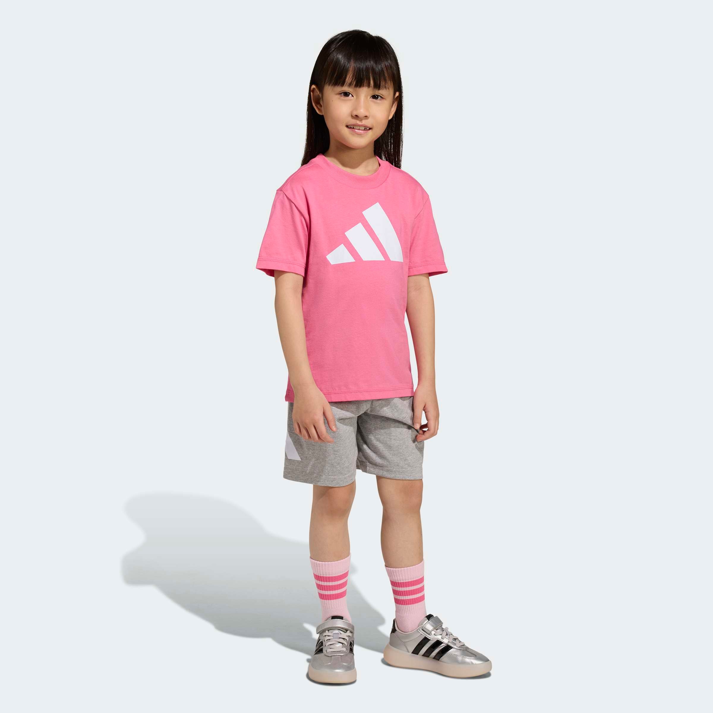 adidas Sportswear Combinaison d'entraînement »LK BL T-SET 160« 2 pièces pour enfants, deux pièces, en coton