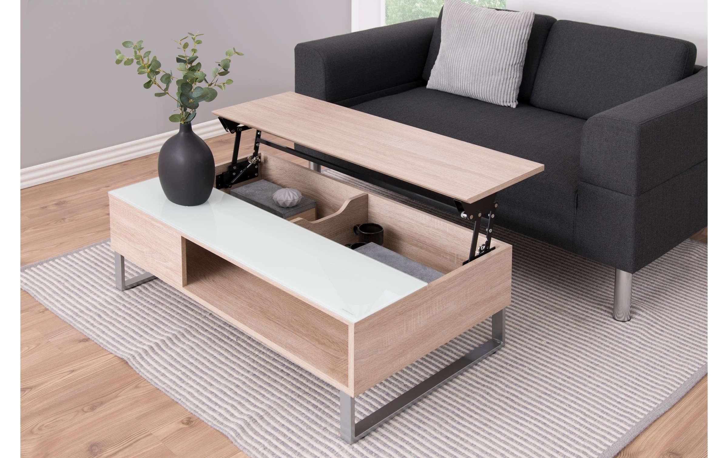AC Design Beistelltisch »Azalea Grau/Nature«