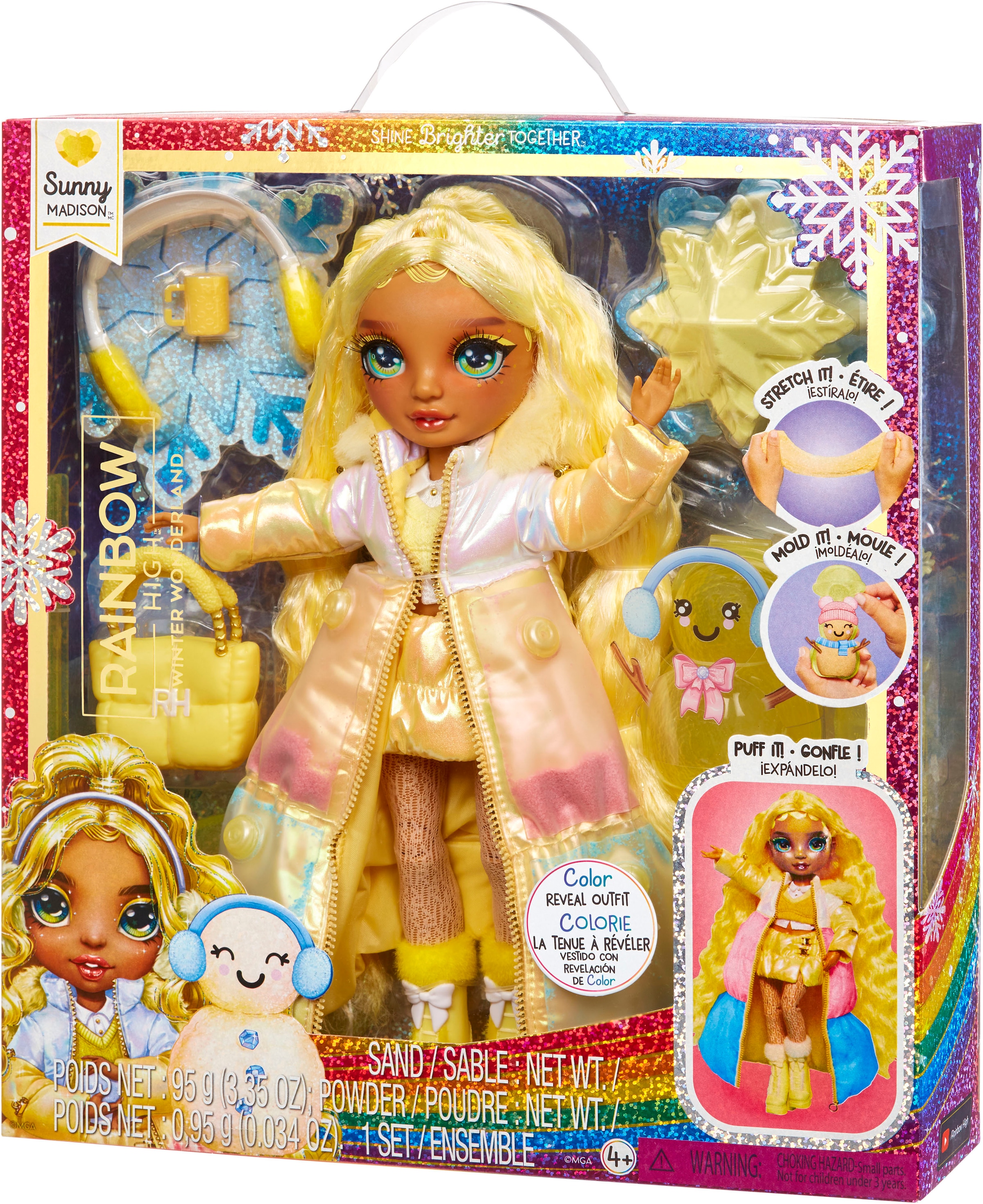 RAINBOW HIGH Poupée à habiller »Winter Wonderland Doll - Sunny (Yellow)«