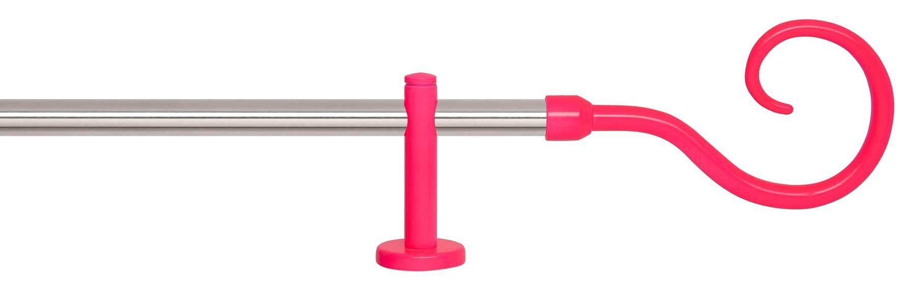 Image of indeko Gardinenstange »Swing Edelstahl«, 1 läufig-läufig, Wunschmasslänge, edelstahlfarben-neonpink bei Ackermann Versand Schweiz