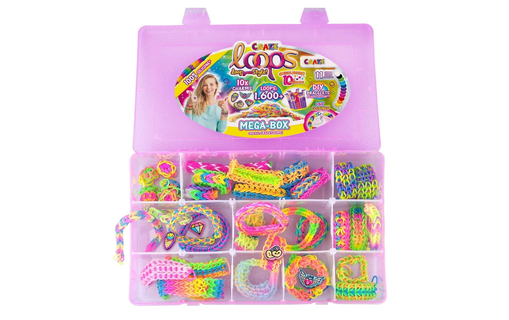 CRAZE Kreativset »Loops – Mega Box 1600 Loops«