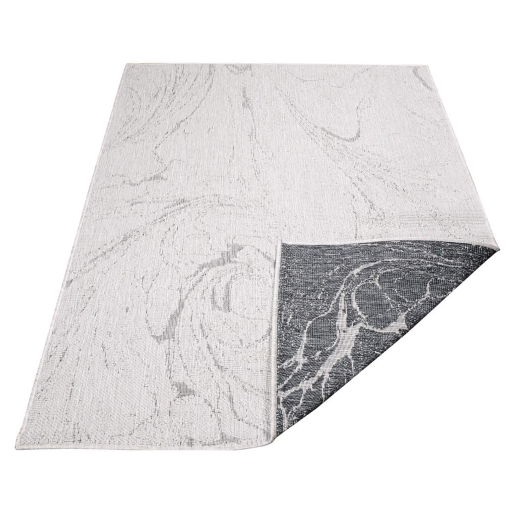 Carpet City Outdoorteppich »DUO RUG 5733« rechteckig 5 mm Höhe Wendeteppich Wetterfest In- & Outdoor, Balkon, Terrasse, Wohnzimmer